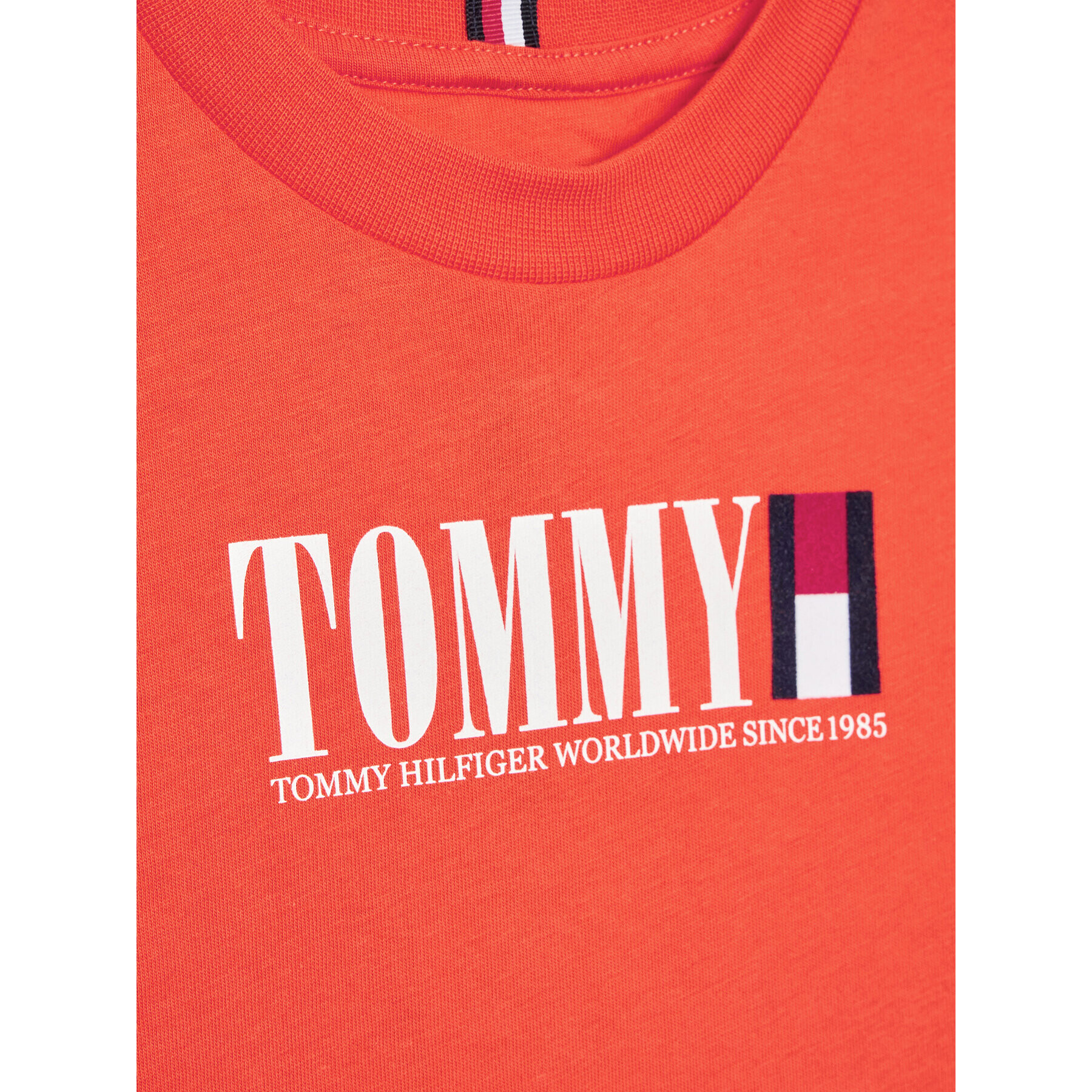 Tommy Hilfiger Tričko KB0KB07788 D Oranžová Regular Fit - Pepit.sk