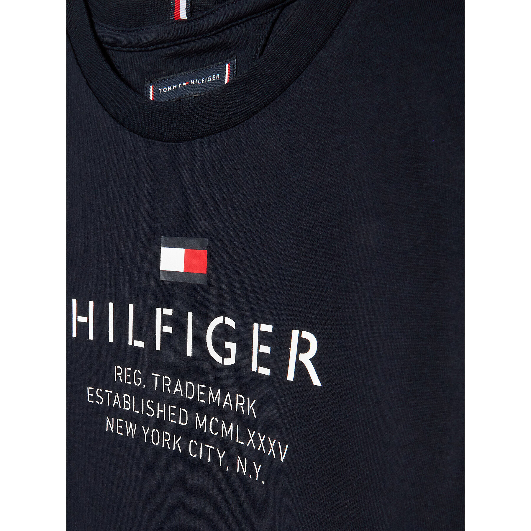 Tommy Hilfiger Tričko KB0KB08201 D Tmavomodrá Regular Fit - Pepit.sk