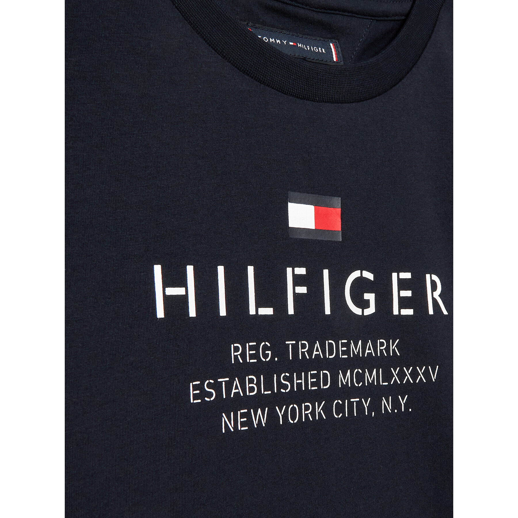 Tommy Hilfiger Tričko KB0KB08201 D Tmavomodrá Regular Fit - Pepit.sk