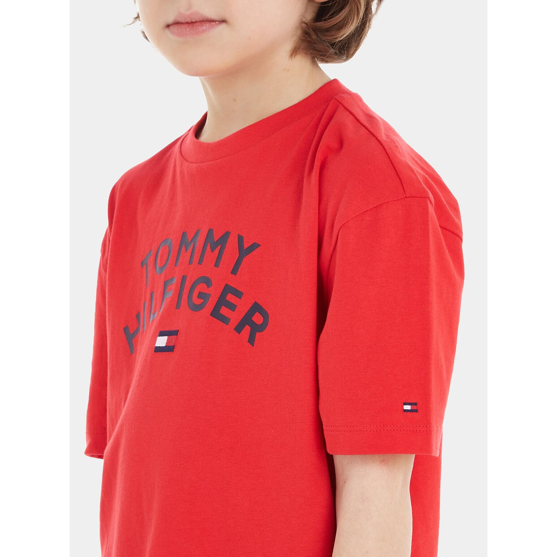 Tommy Hilfiger Tričko KB0KB08548 M Červená Regular Fit - Pepit.sk