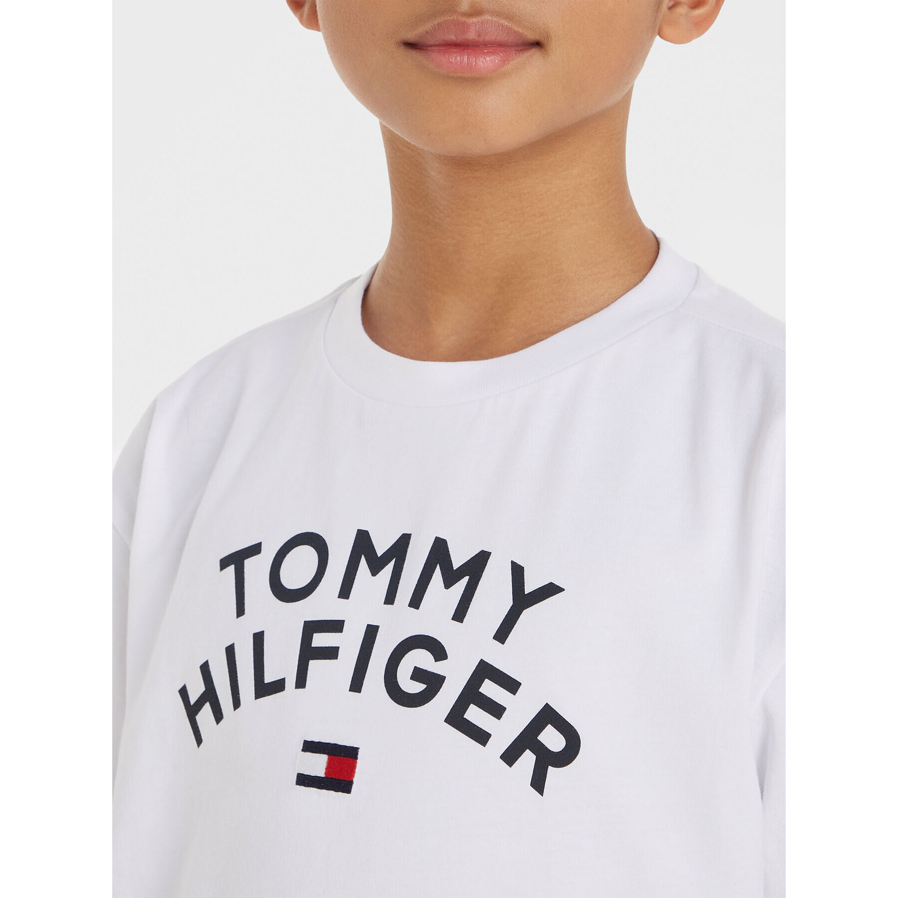 Tommy Hilfiger Tričko KB0KB08548 S Biela Regular Fit - Pepit.sk