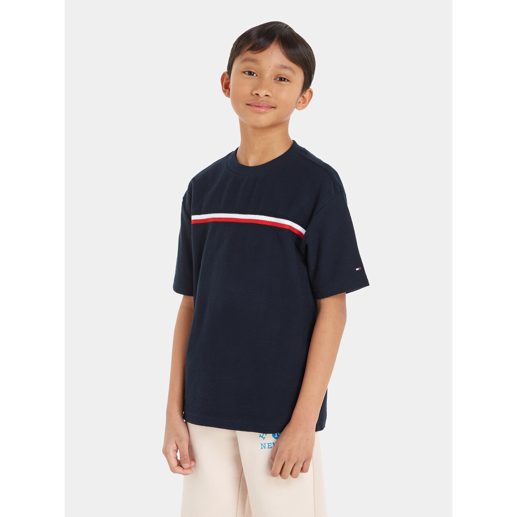 Tommy Hilfiger Tričko KB0KB08580 Tmavomodrá Regular Fit - Pepit.sk