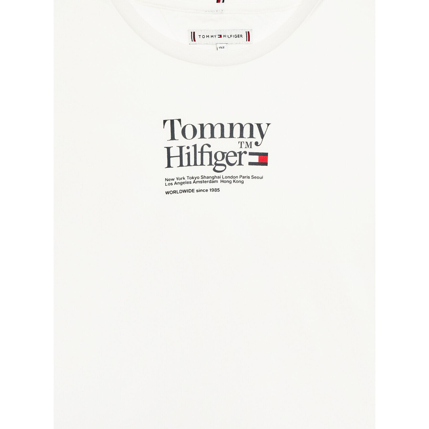 Tommy Hilfiger Tričko KG0KG07256 D Biela Regular Fit - Pepit.sk