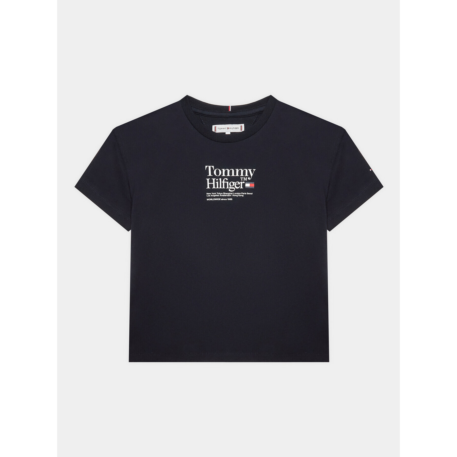 Tommy Hilfiger Tričko KG0KG07256 D Tmavomodrá Regular Fit - Pepit.sk