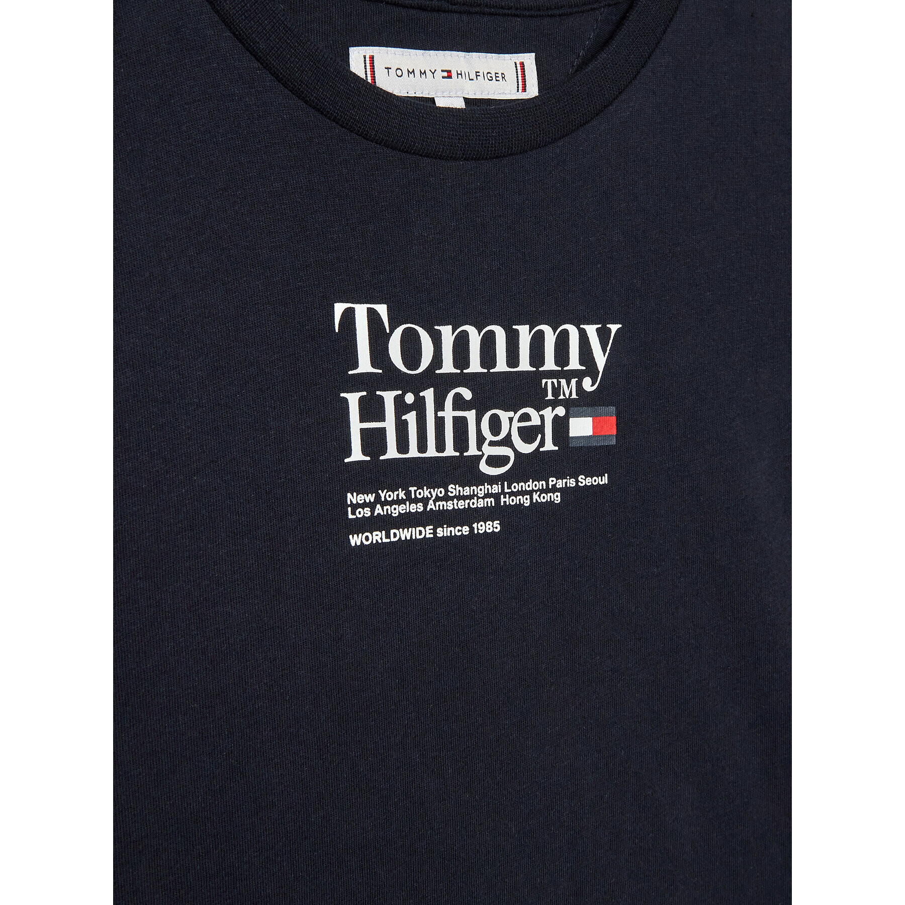 Tommy Hilfiger Tričko KG0KG07256 D Tmavomodrá Regular Fit - Pepit.sk