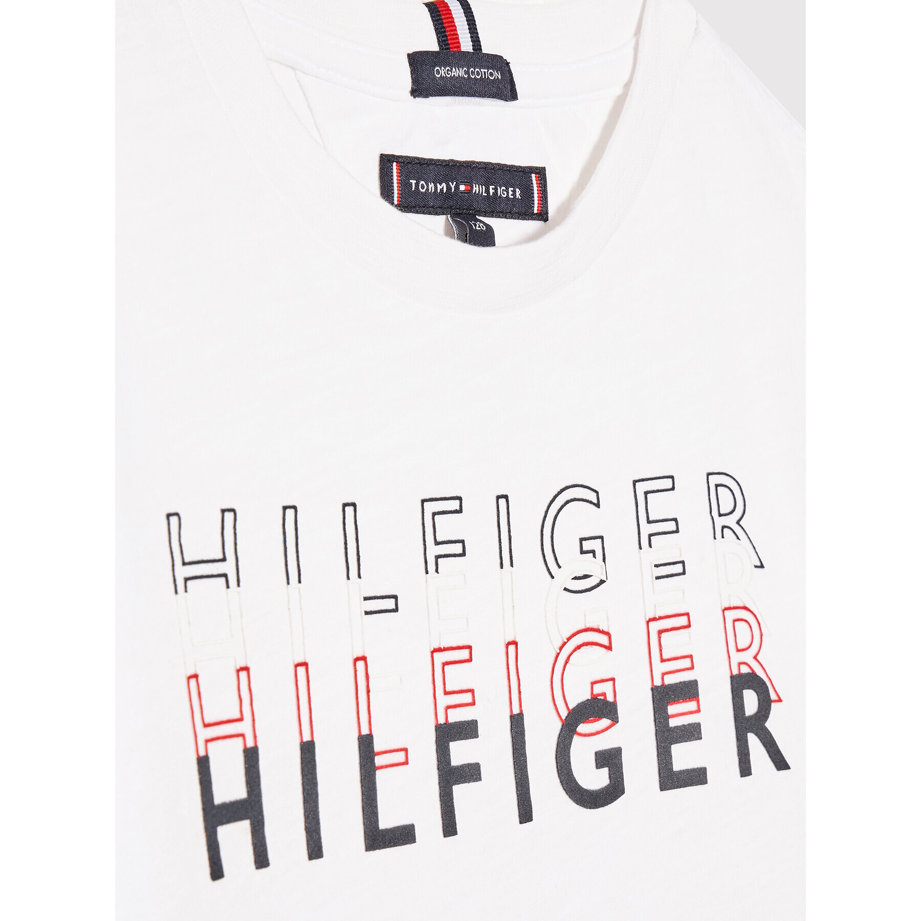 Tommy Hilfiger Tričko Layered Logo KB0KB07285 D Biela Regular Fit - Pepit.sk