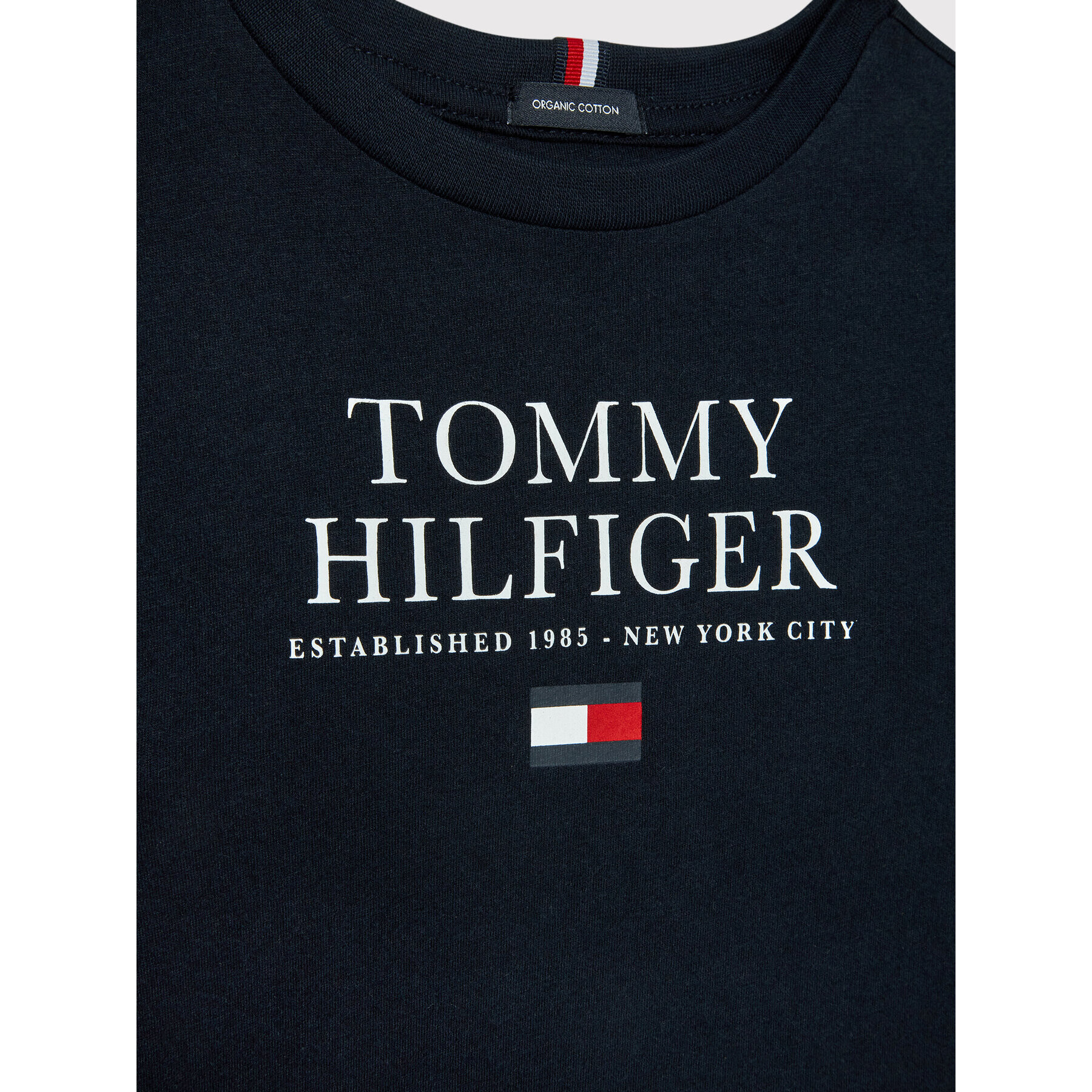 Tommy Hilfiger Tričko Logo KB0KB07012 Tmavomodrá Regular Fit - Pepit.sk