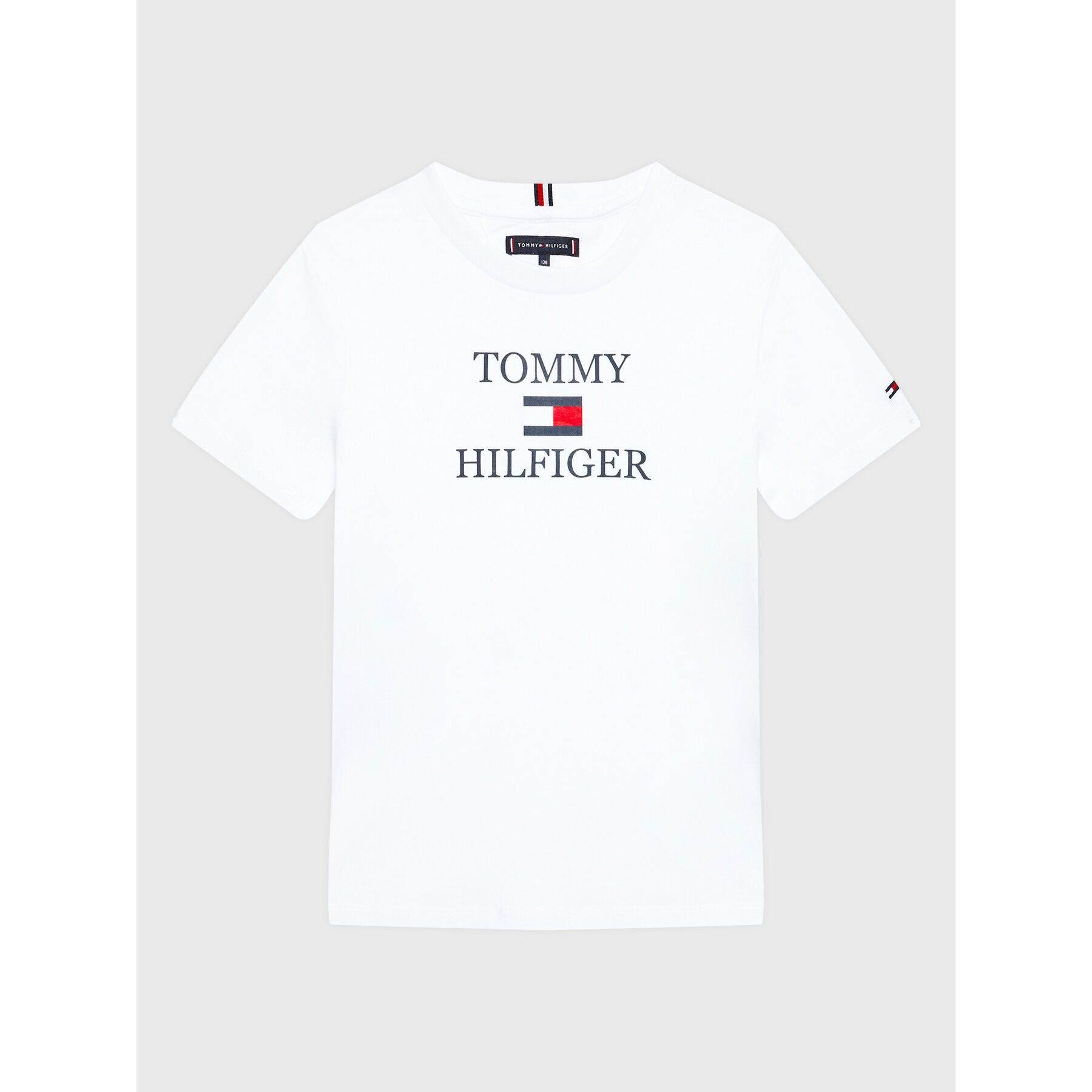 Tommy Hilfiger Tričko Logo KB0KB07794 D Biela Regular Fit - Pepit.sk