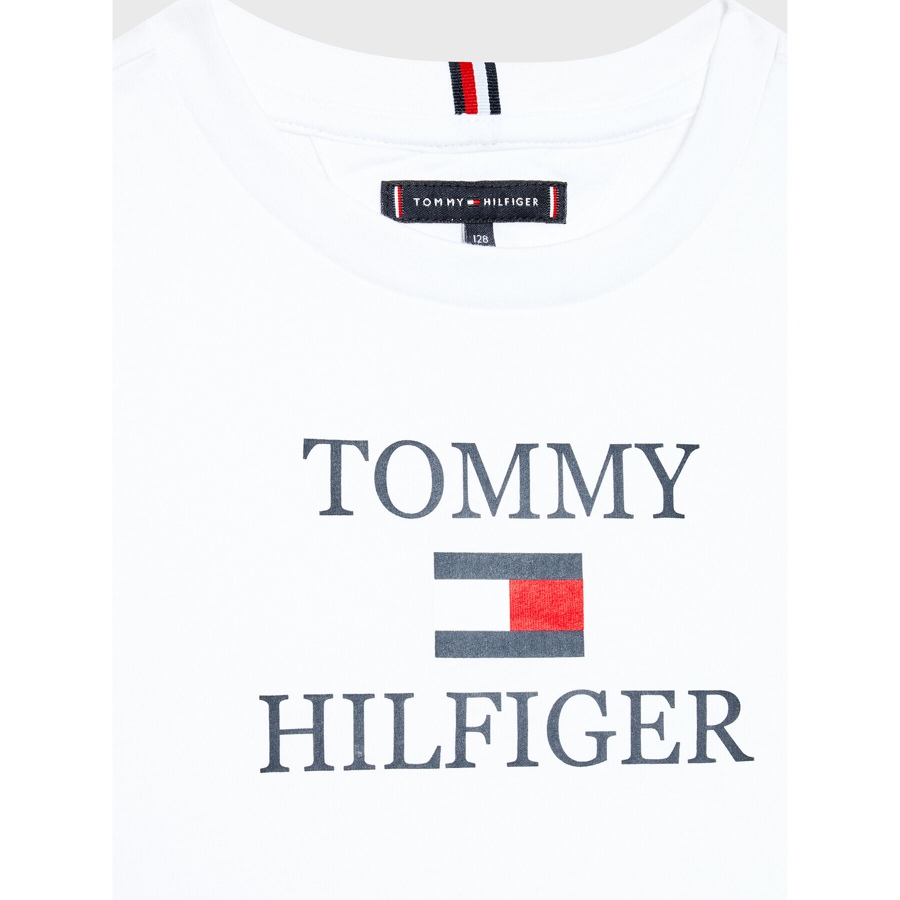 Tommy Hilfiger Tričko Logo KB0KB07794 D Biela Regular Fit - Pepit.sk