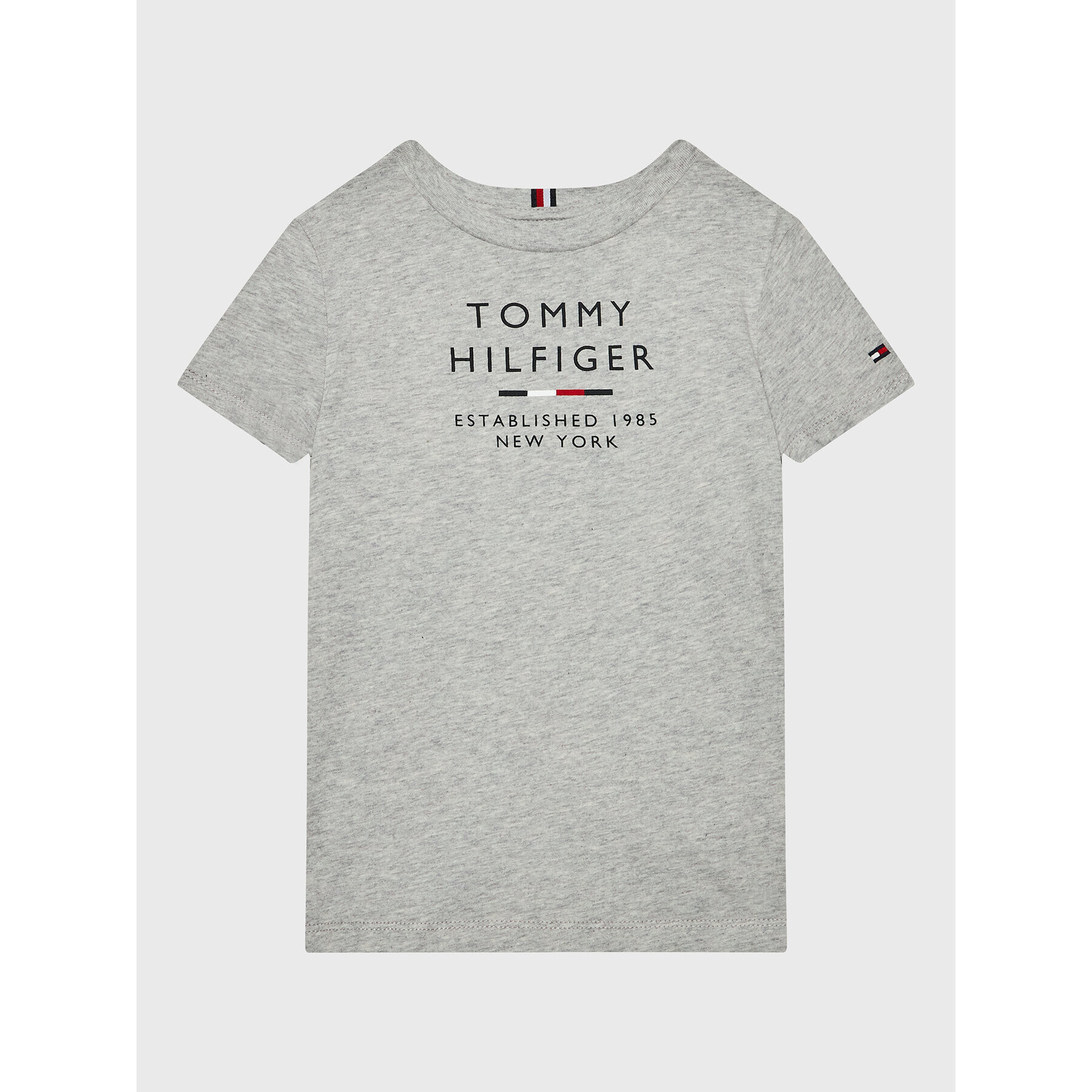 Tommy Hilfiger Tričko Logo KB0KB08027 D Sivá Regular Fit - Pepit.sk