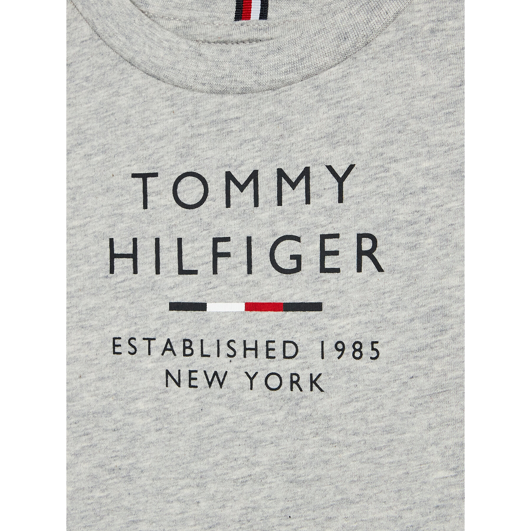 Tommy Hilfiger Tričko Logo KB0KB08027 D Sivá Regular Fit - Pepit.sk