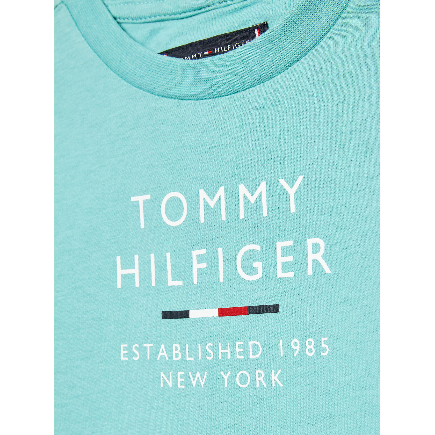 Tommy Hilfiger Tričko Logo KB0KB08027 Modrá Regular Fit - Pepit.sk