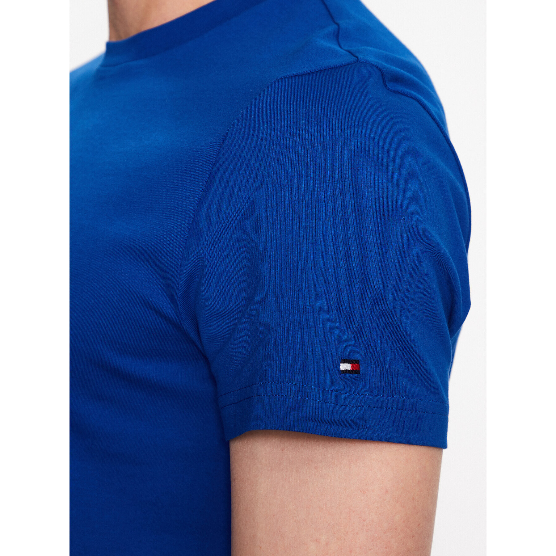 Tommy Hilfiger Tričko Logo MW0MW11797 Tmavomodrá Slim Fit - Pepit.sk