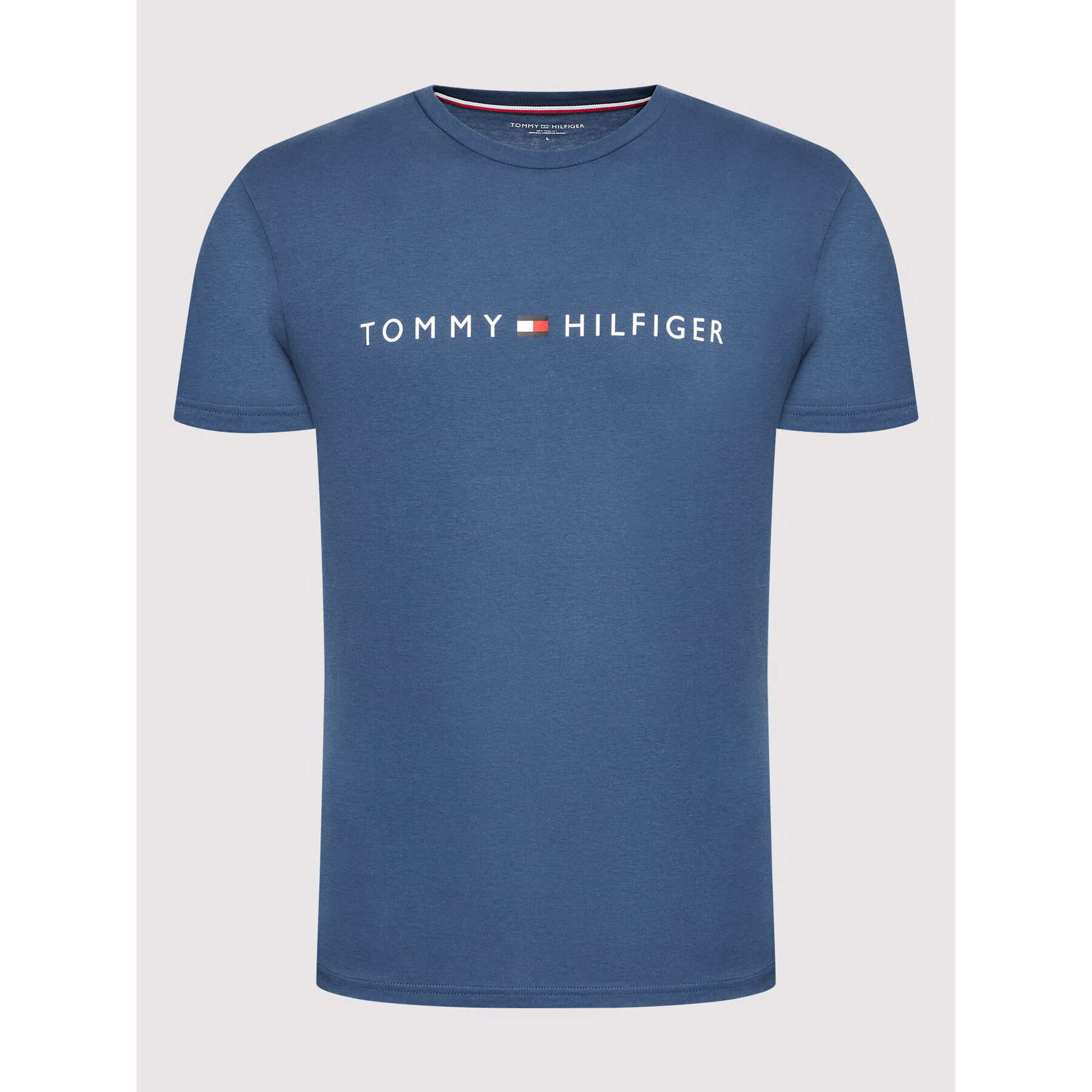 Tommy Hilfiger Tričko Logo UM0UM01434 Modrá Regular Fit - Pepit.sk