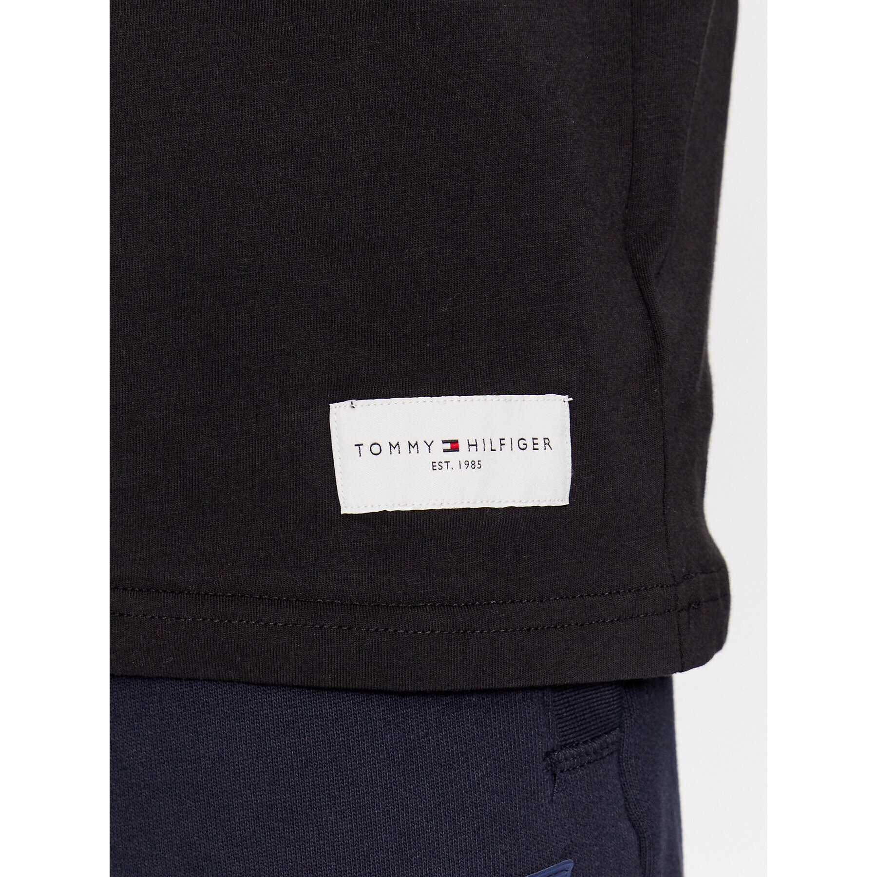 Tommy Hilfiger Tričko Logo UM0UM03005 Čierna Regular Fit - Pepit.sk