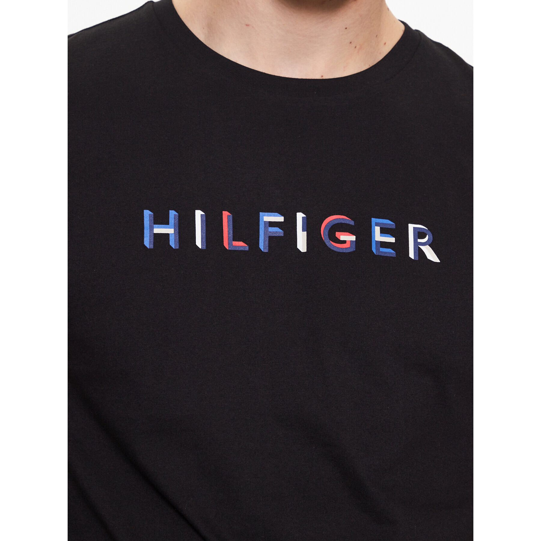 Tommy Hilfiger Tričko MW0MW31535 Čierna Regular Fit - Pepit.sk