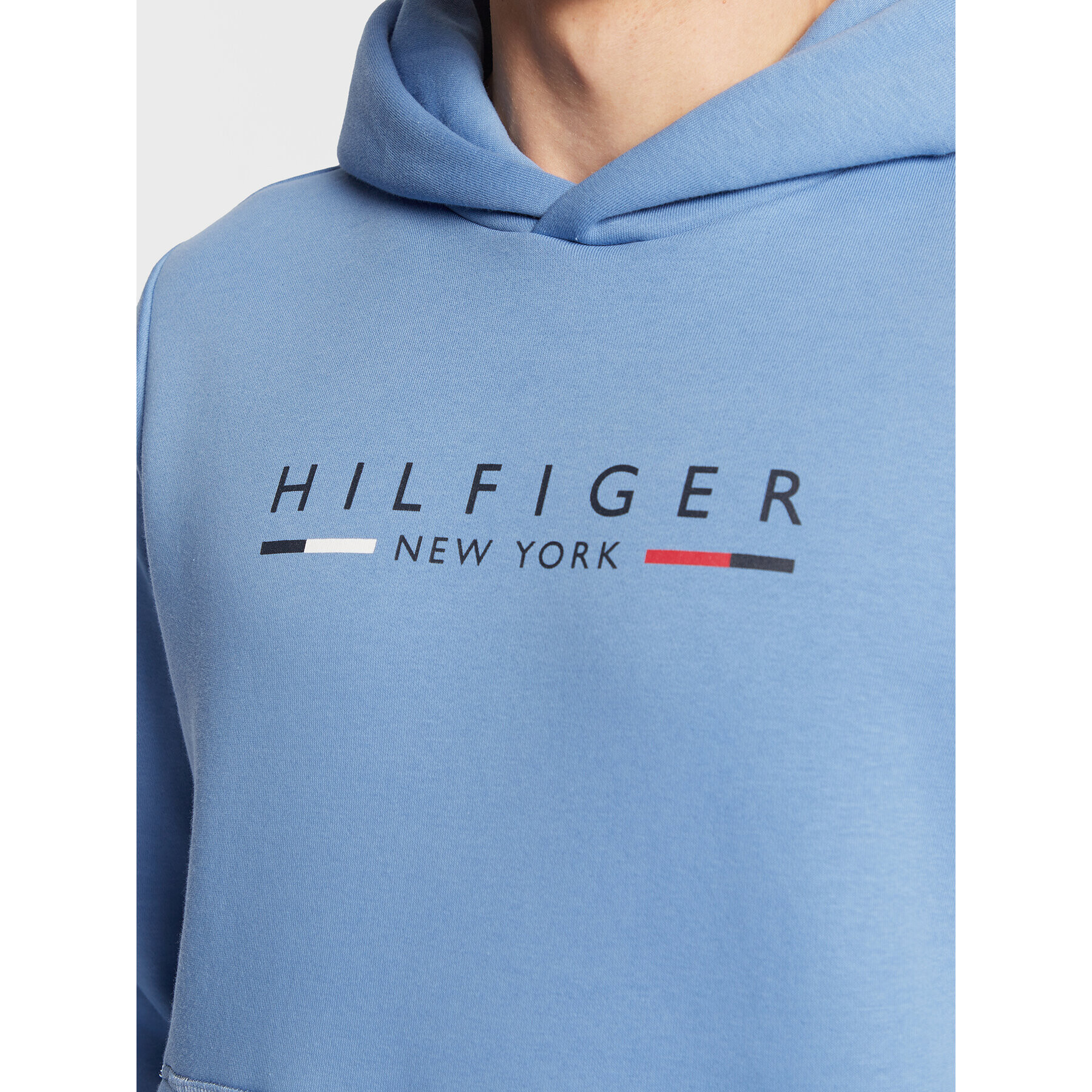 Tommy Hilfiger Mikina MW0MW29301 Modrá Regular Fit - Pepit.sk