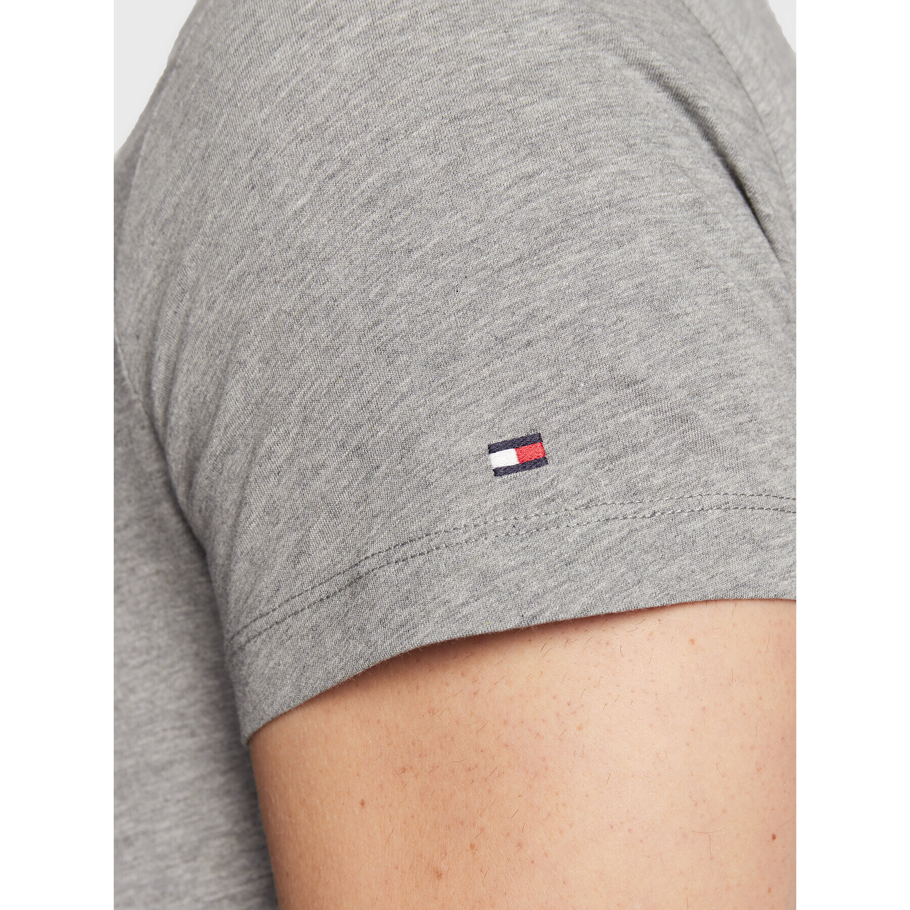 Tommy Hilfiger Tričko New York MW0MW29372 Sivá Slim Fit - Pepit.sk