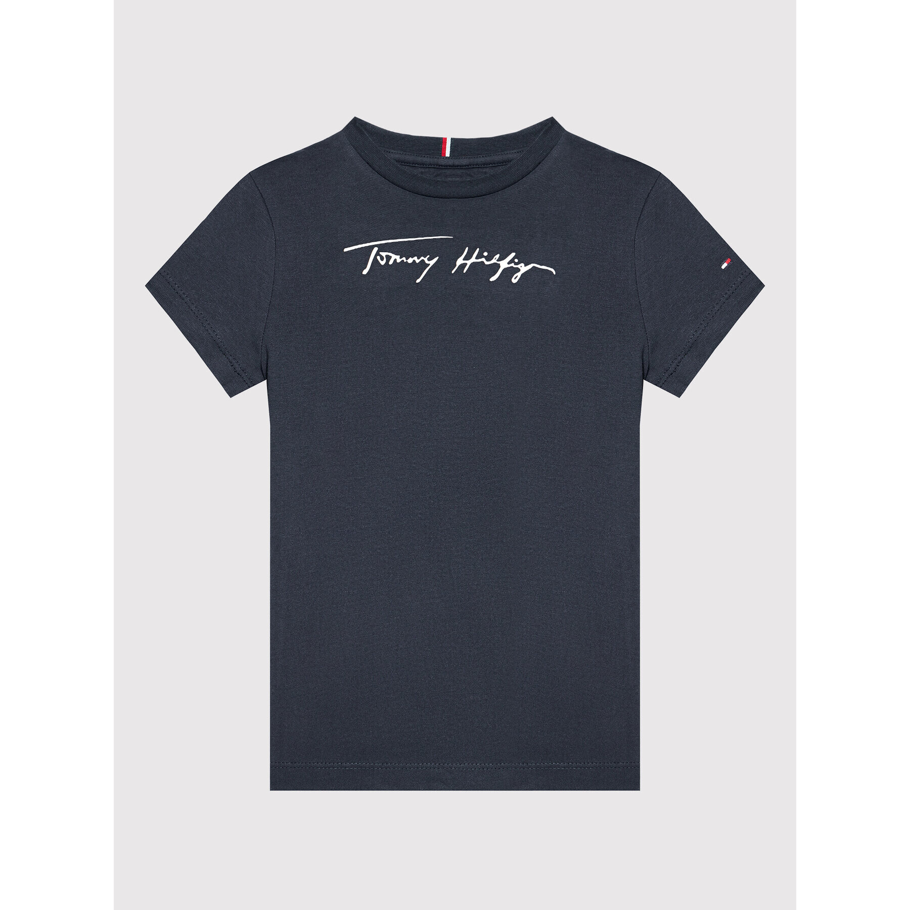 Tommy Hilfiger Tričko Script KS0KS00174 M Tmavomodrá Regular Fit - Pepit.sk