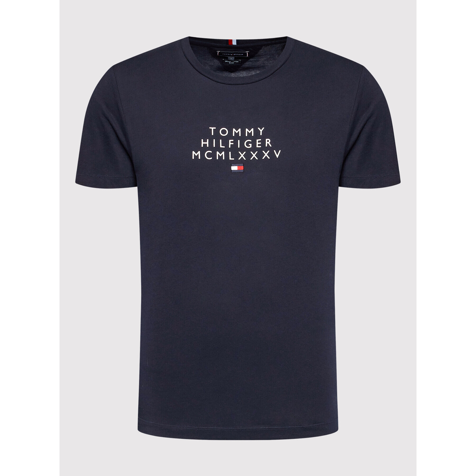 Tommy Hilfiger Tričko Small Centre Graphic MW0MW24964 Tmavomodrá Regular Fit - Pepit.sk