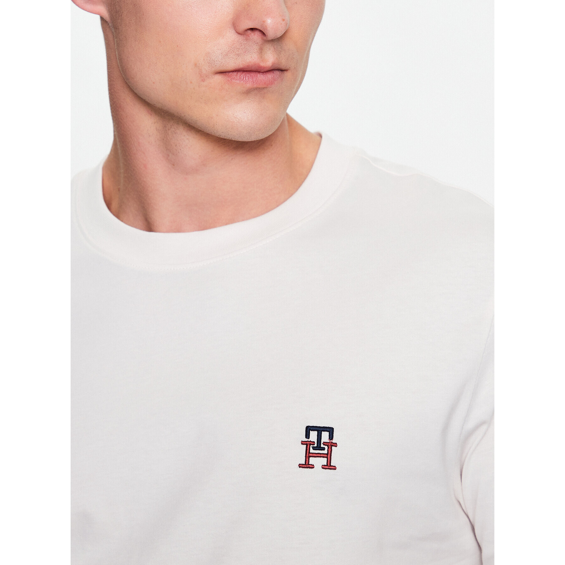 Tommy Hilfiger Tričko Small Imd MW0MW30054 Écru Regular Fit - Pepit.sk