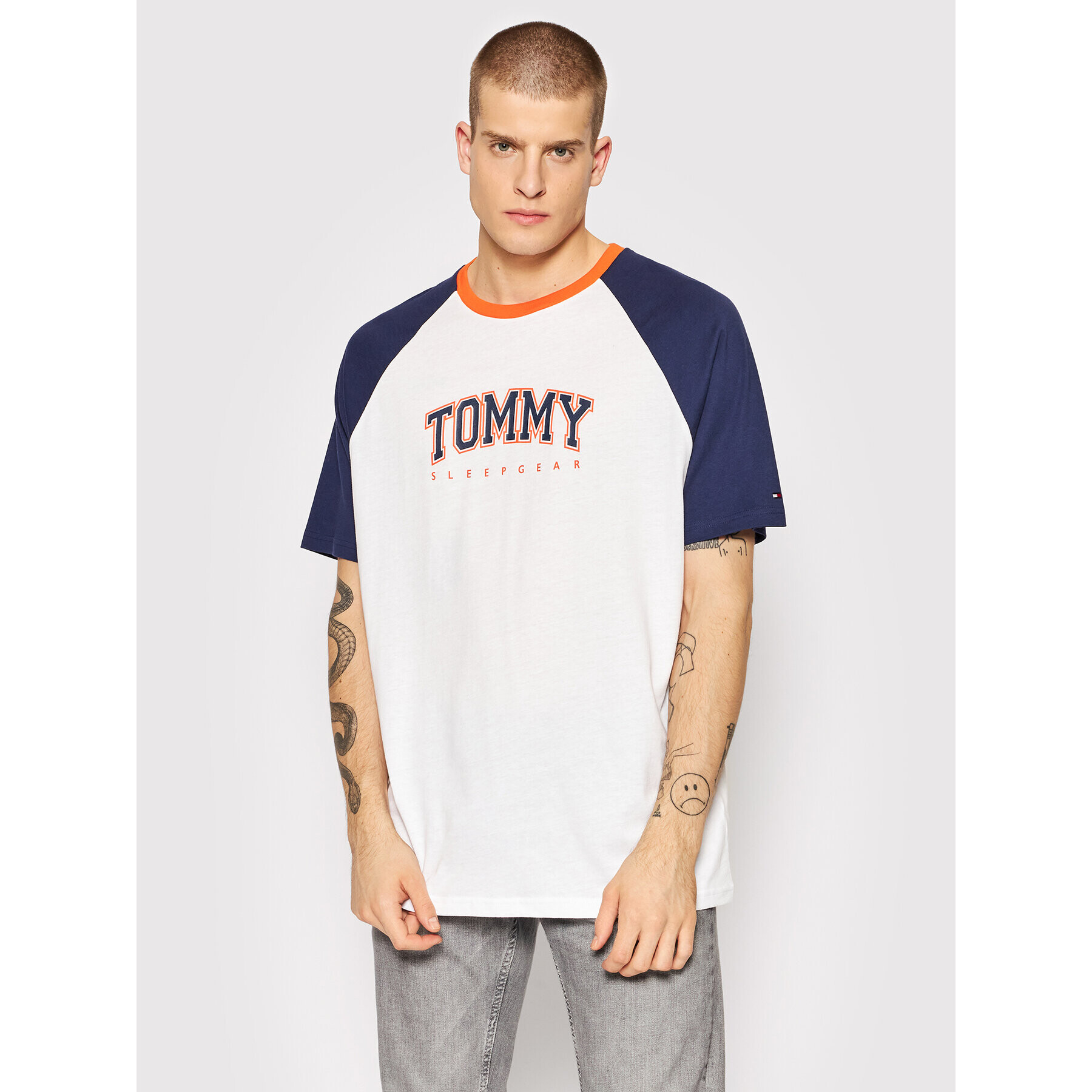 Tommy Hilfiger Tričko Ss Tee Logo UM0UM02351 Biela Regular Fit - Pepit.sk