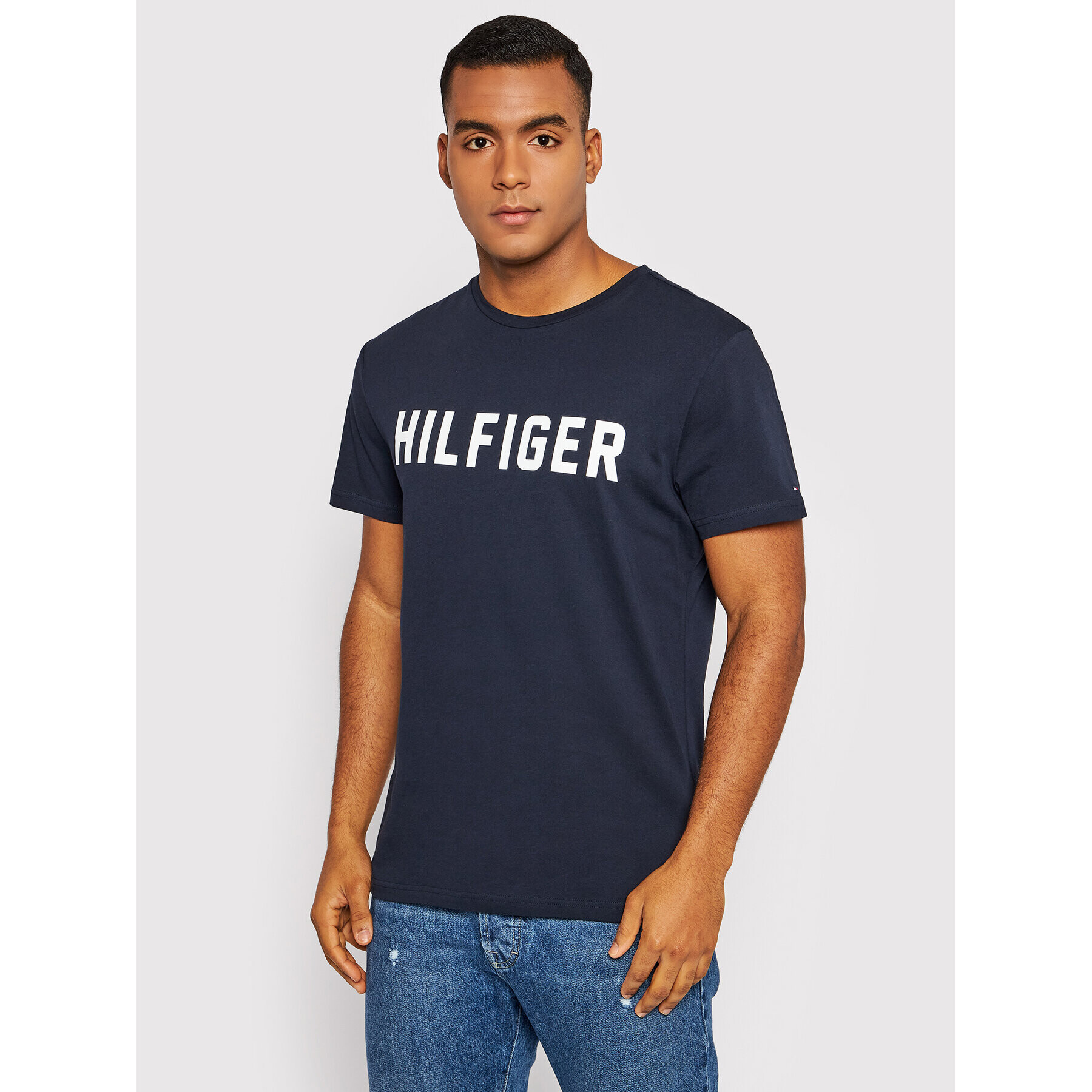 Tommy Hilfiger Tričko Ss Tee UM0UM02011 Tmavomodrá Regular Fit - Pepit.sk