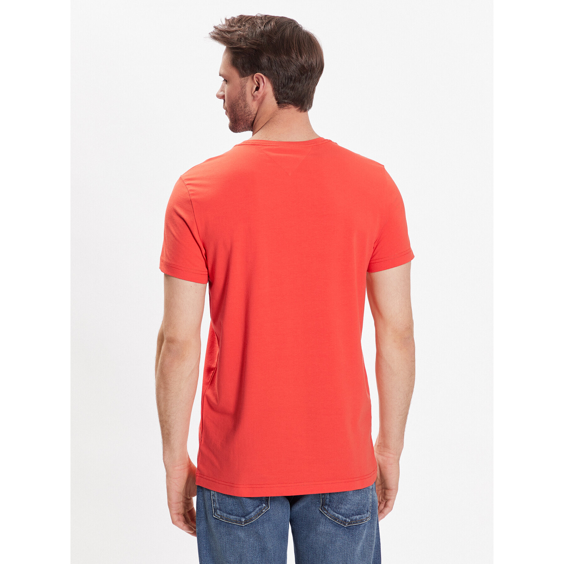 Tommy Hilfiger Tričko Stretch MW0MW10800 Oranžová Extra Slim Fit - Pepit.sk