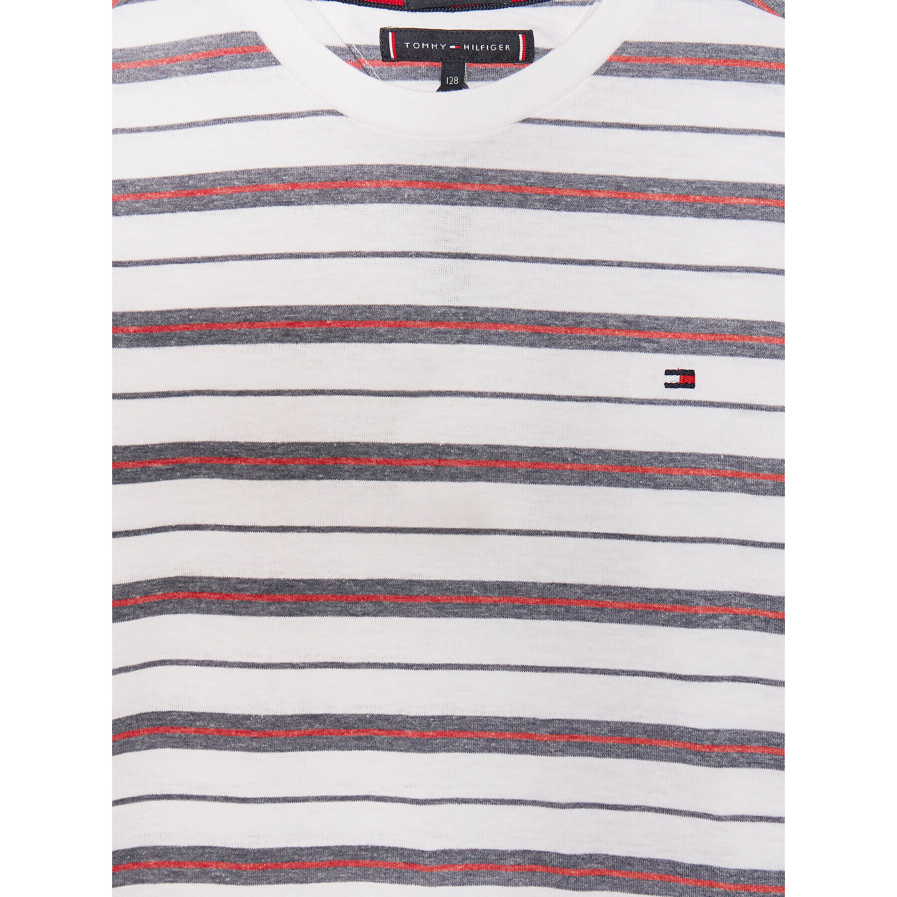 Tommy Hilfiger Tričko Stripe KB0KB07356 M Biela Regular Fit - Pepit.sk