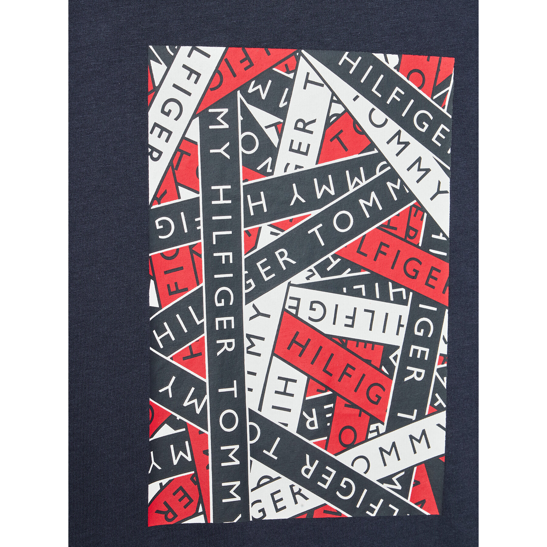 Tommy Hilfiger Tričko Tape Artwork KB0KB07463 D Tmavomodrá Regular Fit - Pepit.sk