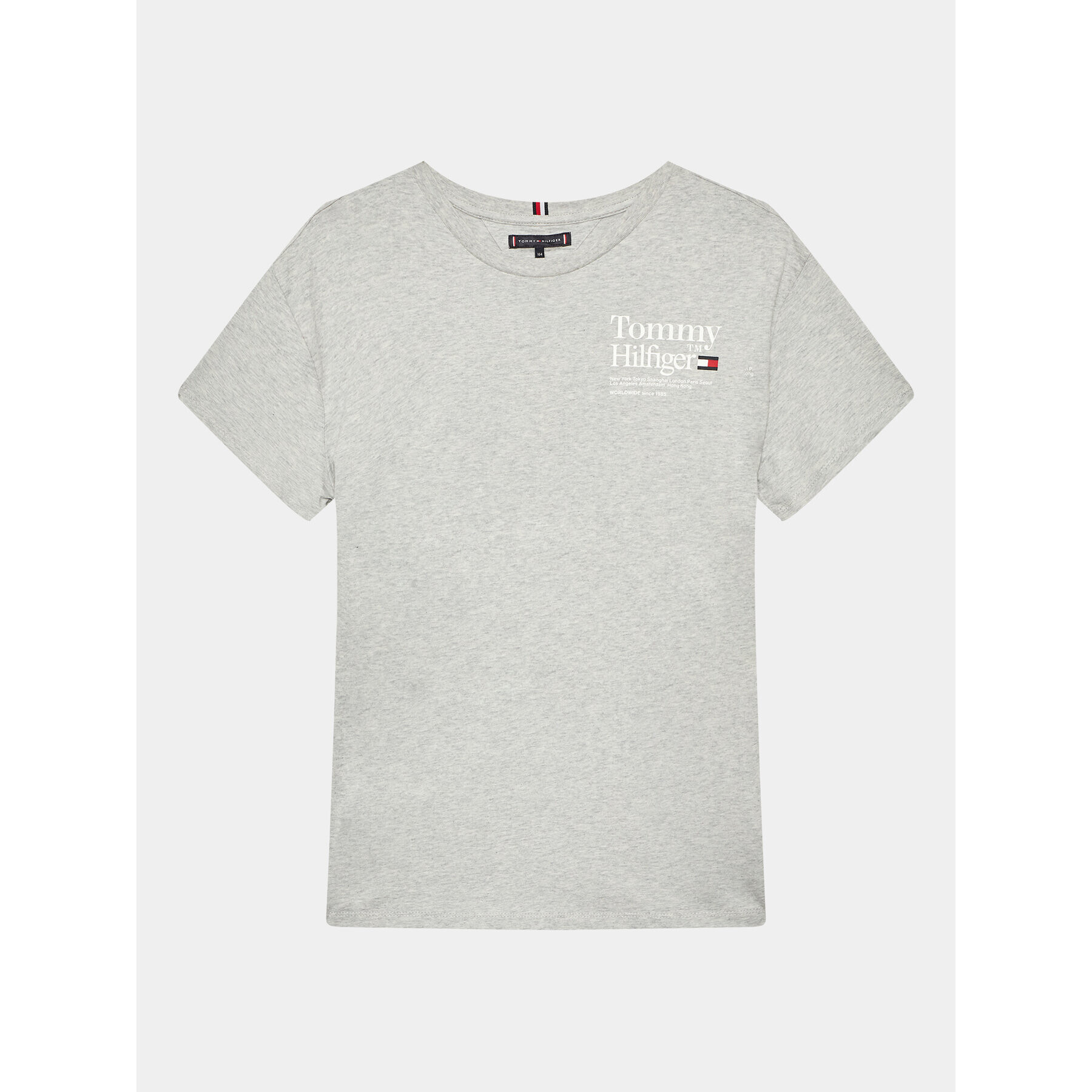 Tommy Hilfiger Tričko Timeless KB0KB08211 D Sivá Regular Fit - Pepit.sk