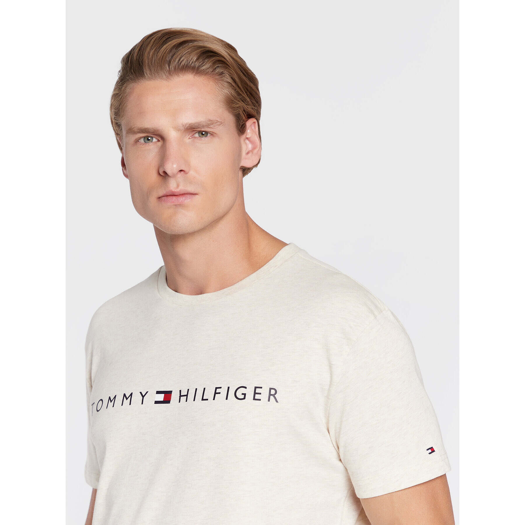 Tommy Hilfiger Tričko UM0UM01434 Béžová Regular Fit - Pepit.sk