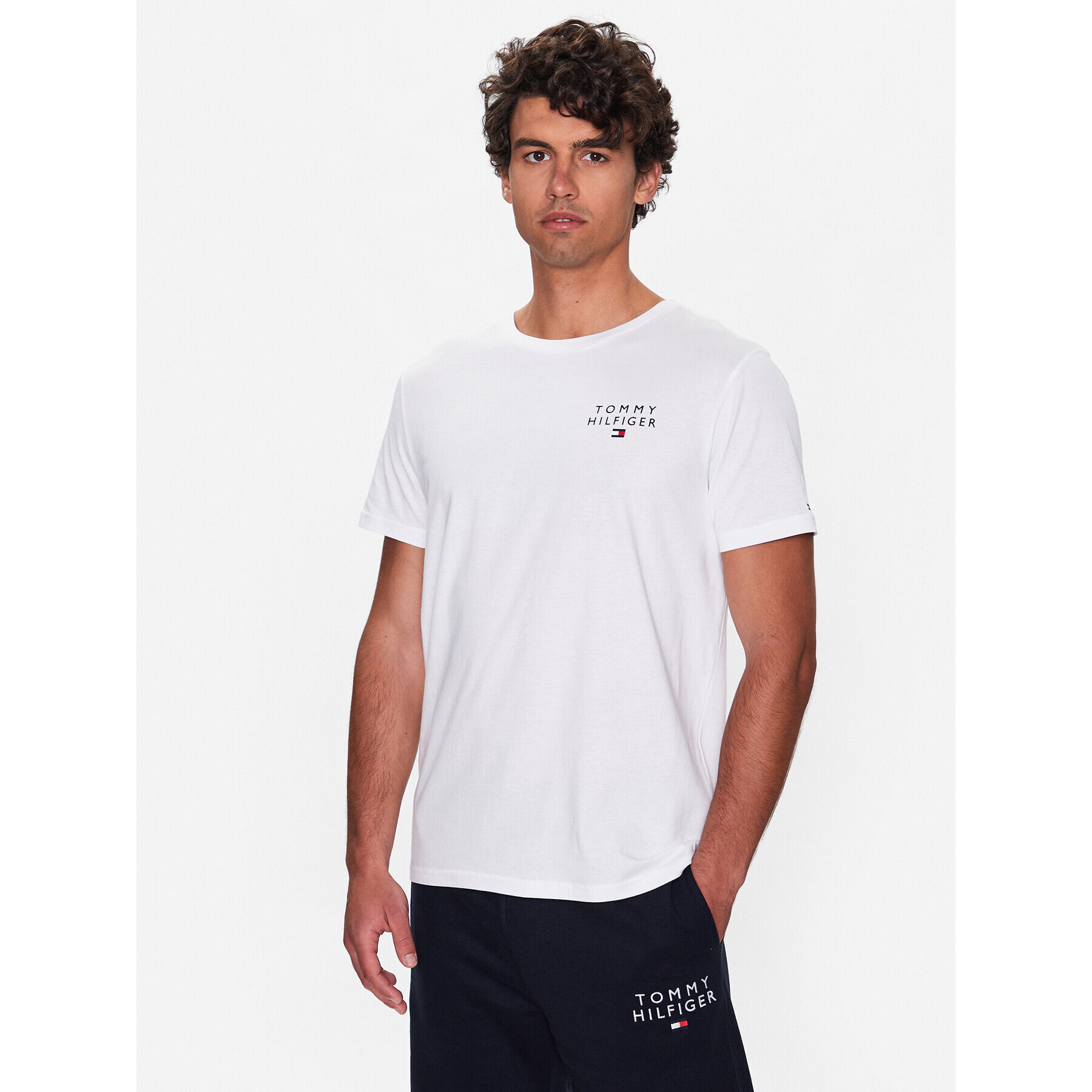 Tommy Hilfiger Tričko UM0UM02916 Biela Regular Fit - Pepit.sk