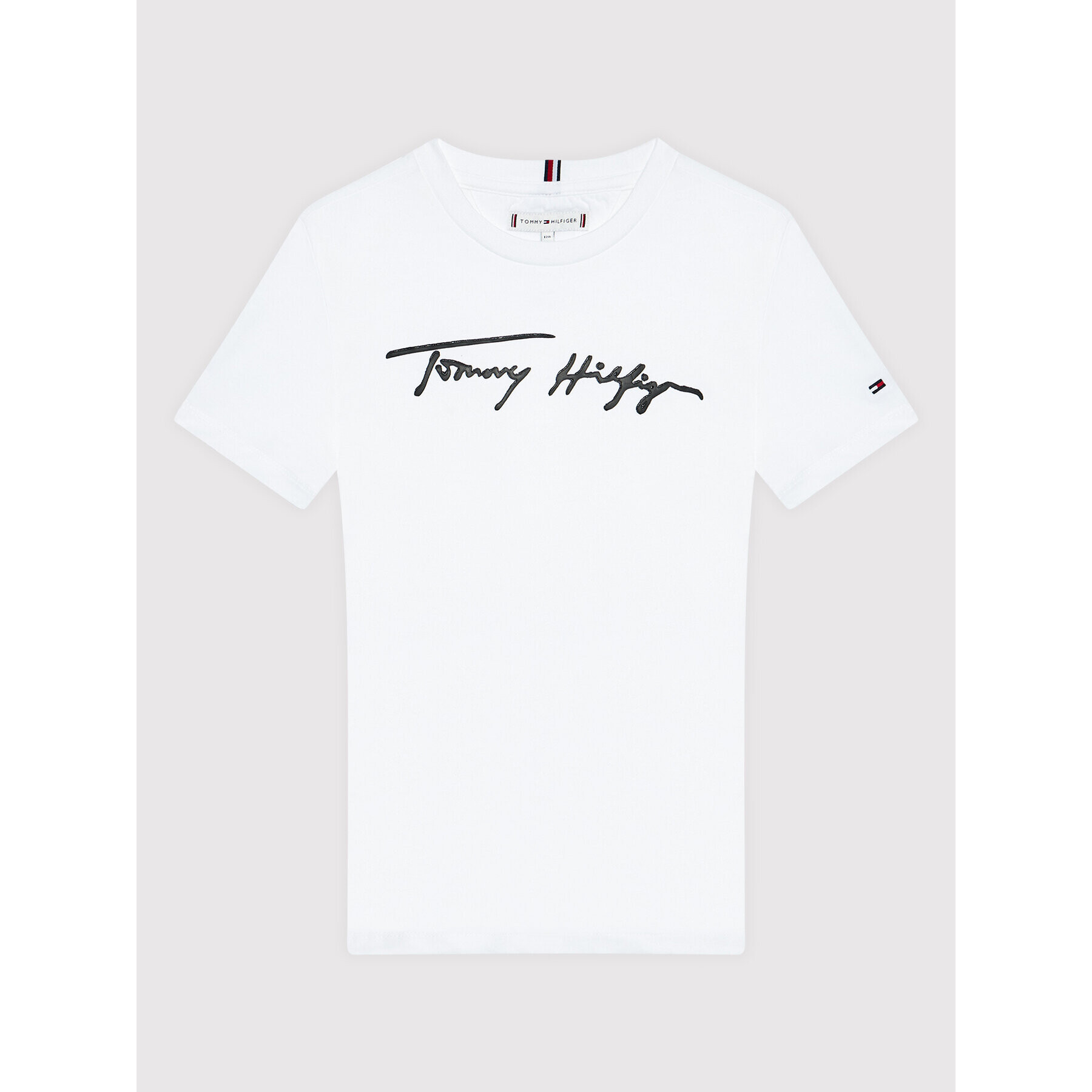 Tommy Hilfiger Tričko Unisex Script KS0KS00174 D Biela Regular Fit - Pepit.sk