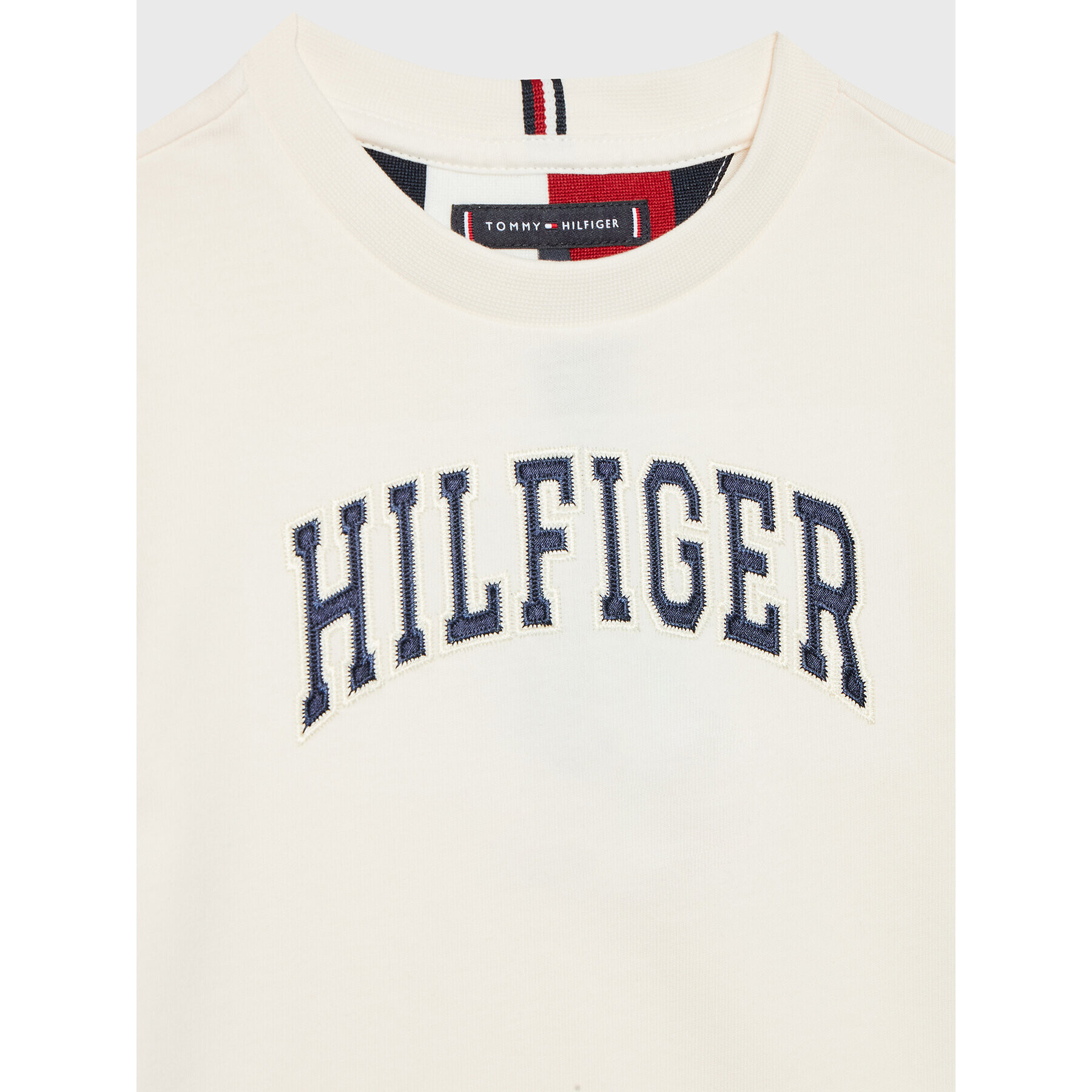 Tommy Hilfiger Tričko Varsity KB0KB07600 Biela Regular Fit - Pepit.sk