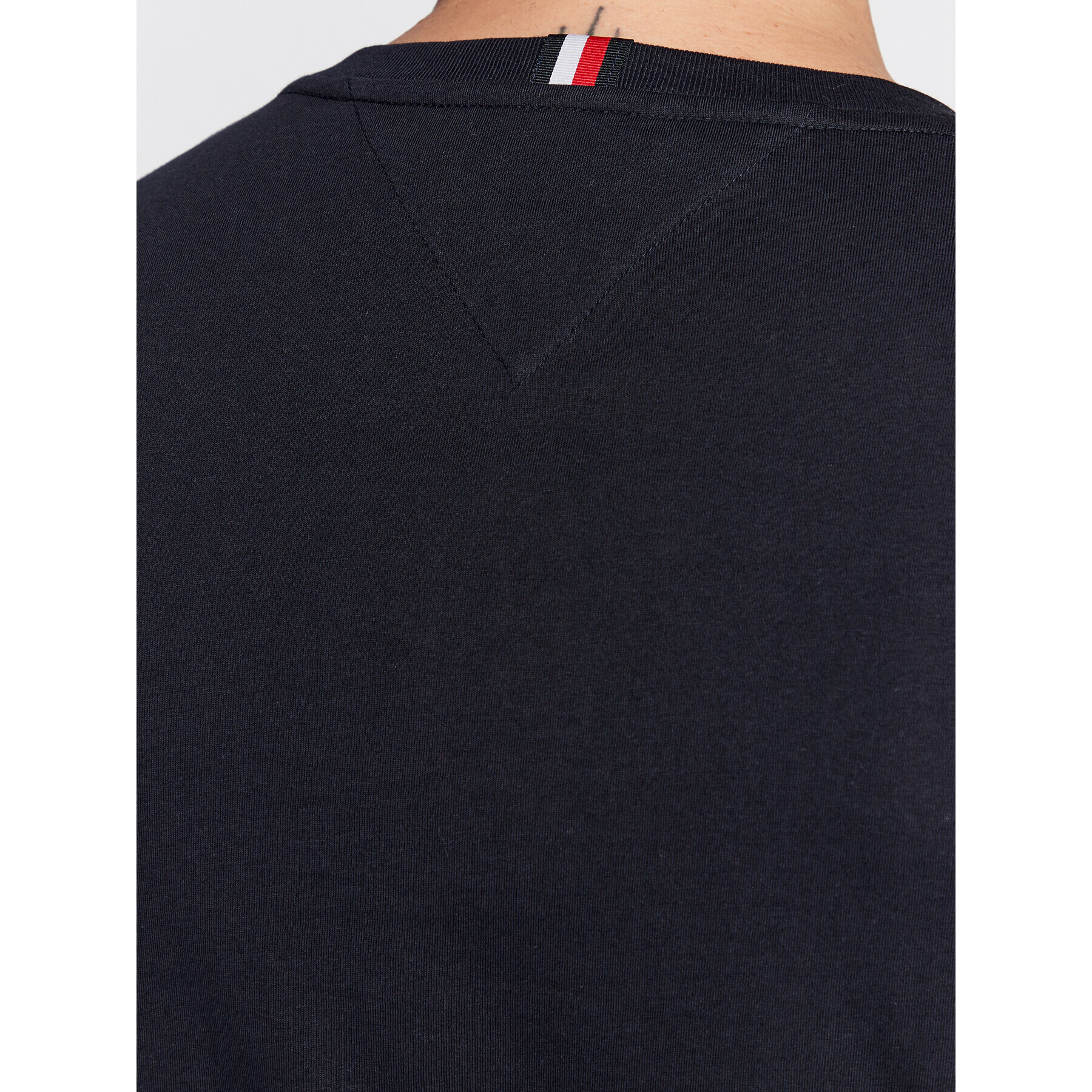 Tommy Hilfiger Tričko Vertical Gradient MW0MW29668 Tmavomodrá Slim Fit - Pepit.sk