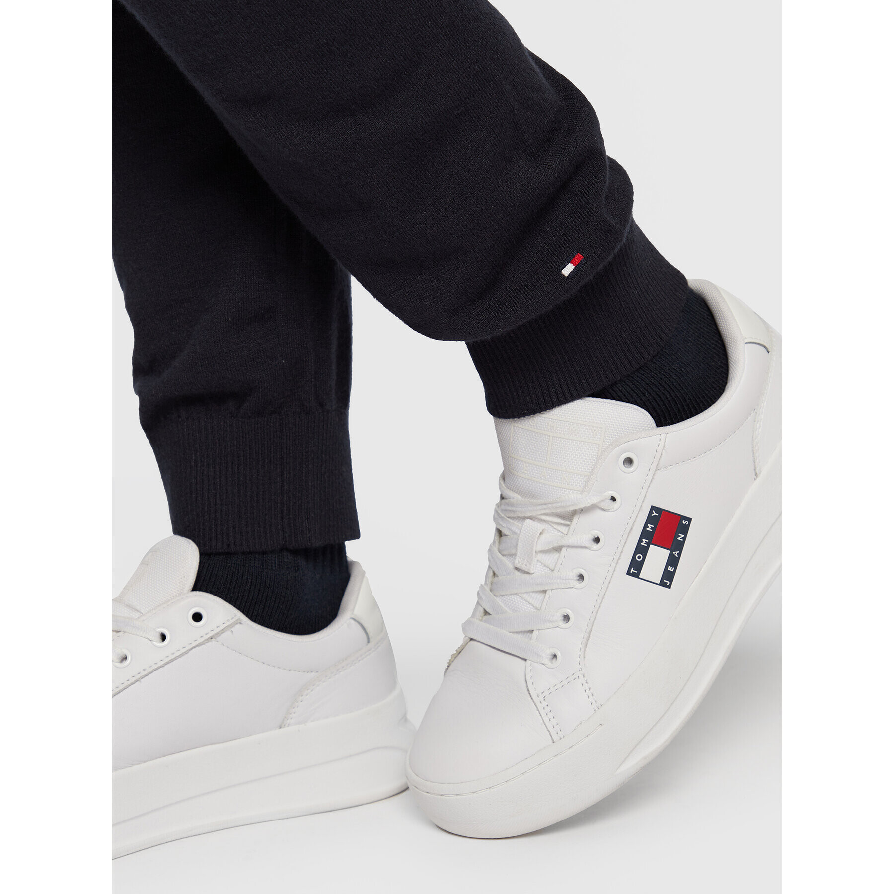 Tommy Hilfiger Úpletové nohavice UW0UW03933 Tmavomodrá Regular Fit - Pepit.sk