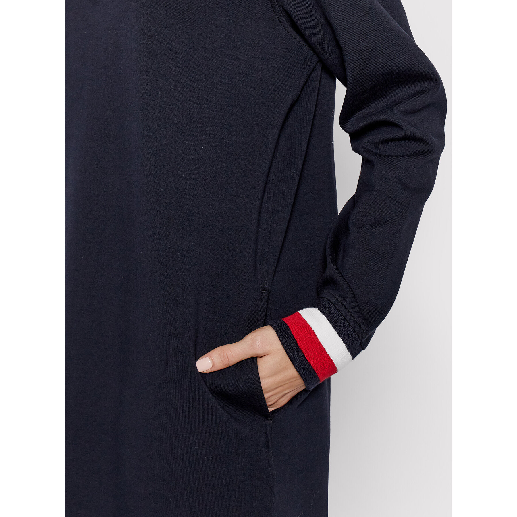 Tommy Hilfiger Úpletové šaty Interlock WW0WW32917 Tmavomodrá Regular Fit - Pepit.sk