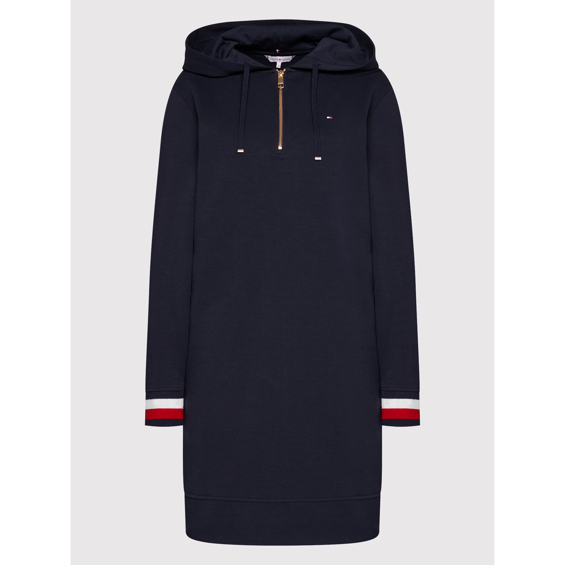 Tommy Hilfiger Úpletové šaty Interlock WW0WW32917 Tmavomodrá Regular Fit - Pepit.sk