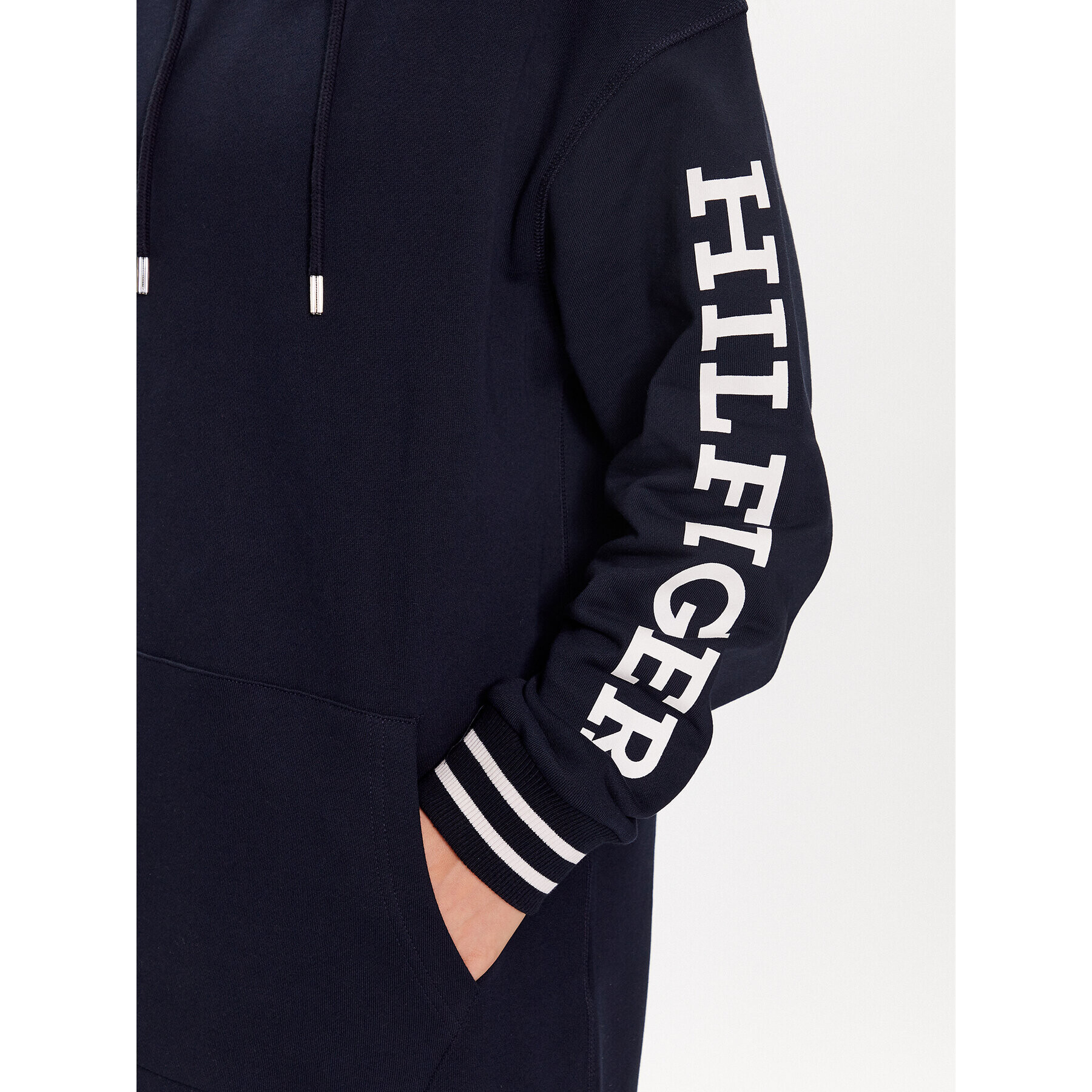 Tommy Hilfiger Úpletové šaty Monotype WW0WW38844 Tmavomodrá Regular Fit - Pepit.sk