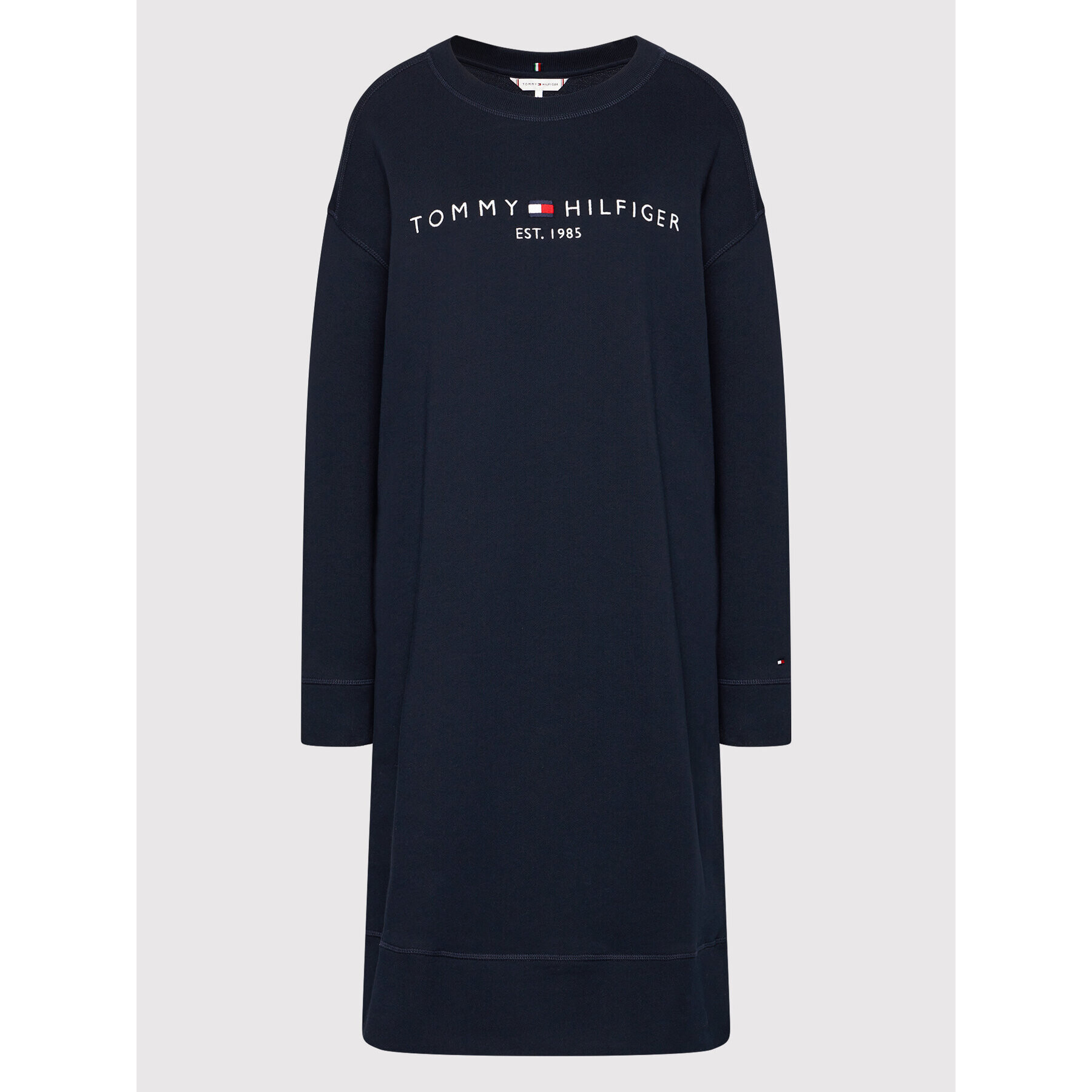 Tommy Hilfiger Úpletové šaty Relaxed Hilfiger WW0WW32270DW5 Tmavomodrá Relaxed Fit - Pepit.sk