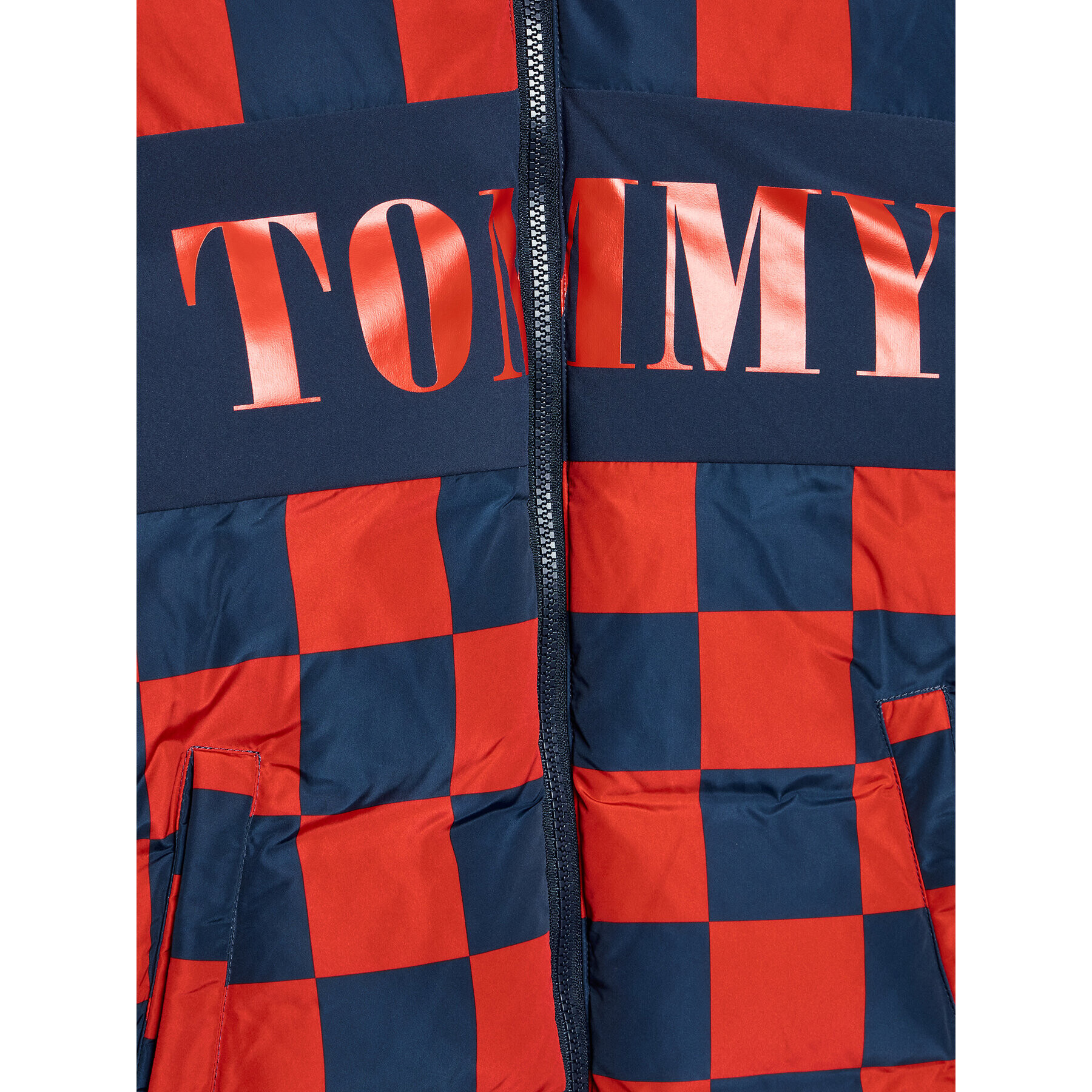 Tommy Hilfiger Vatovaná bunda Checker Board KB0KB07814 D Tmavomodrá Regular Fit - Pepit.sk