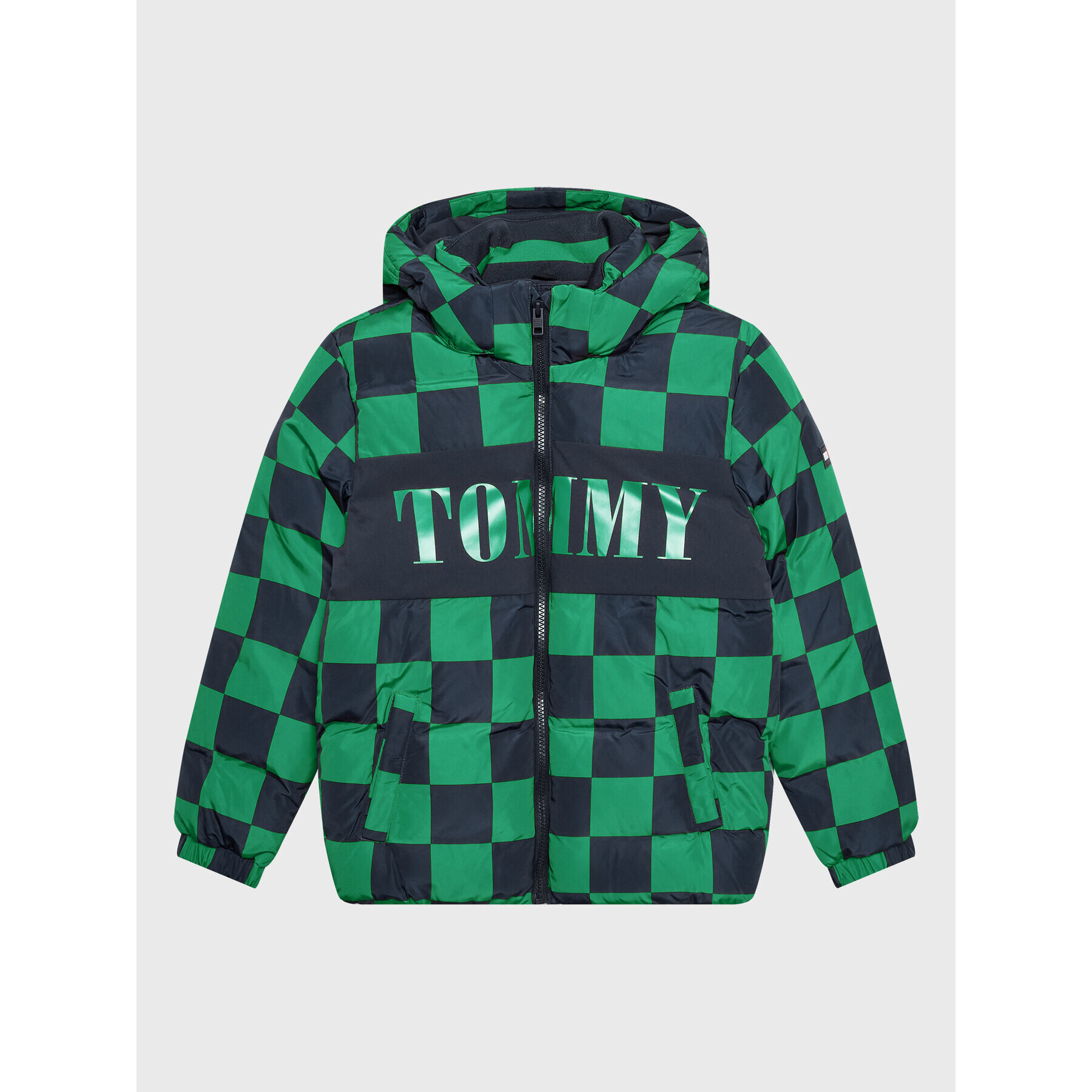 Tommy Hilfiger Vatovaná bunda Checker Board KB0KB07814 D Tmavomodrá Regular Fit - Pepit.sk