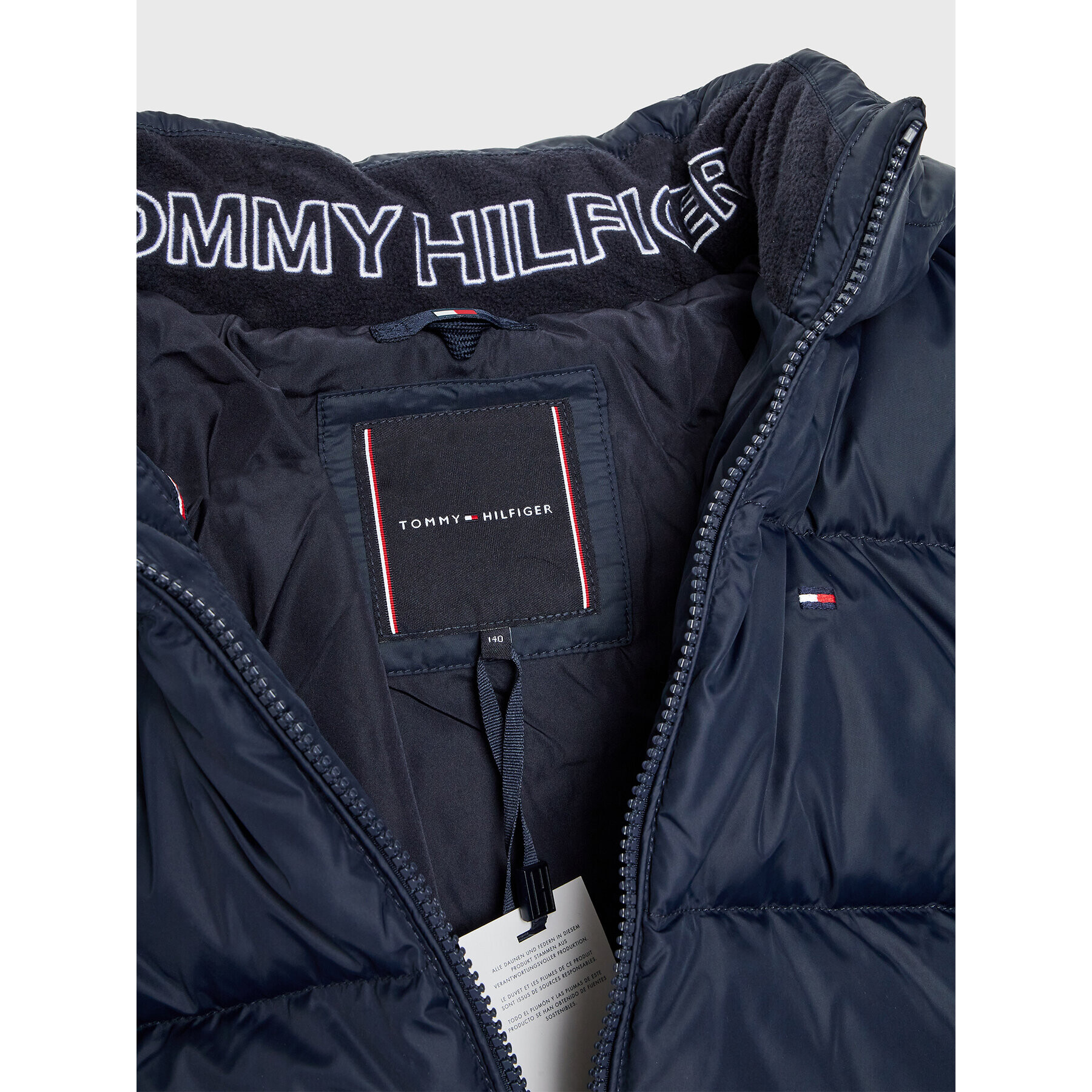 Tommy Hilfiger Vatovaná bunda Essential Down KB0KB07517 D Tmavomodrá Regular Fit - Pepit.sk