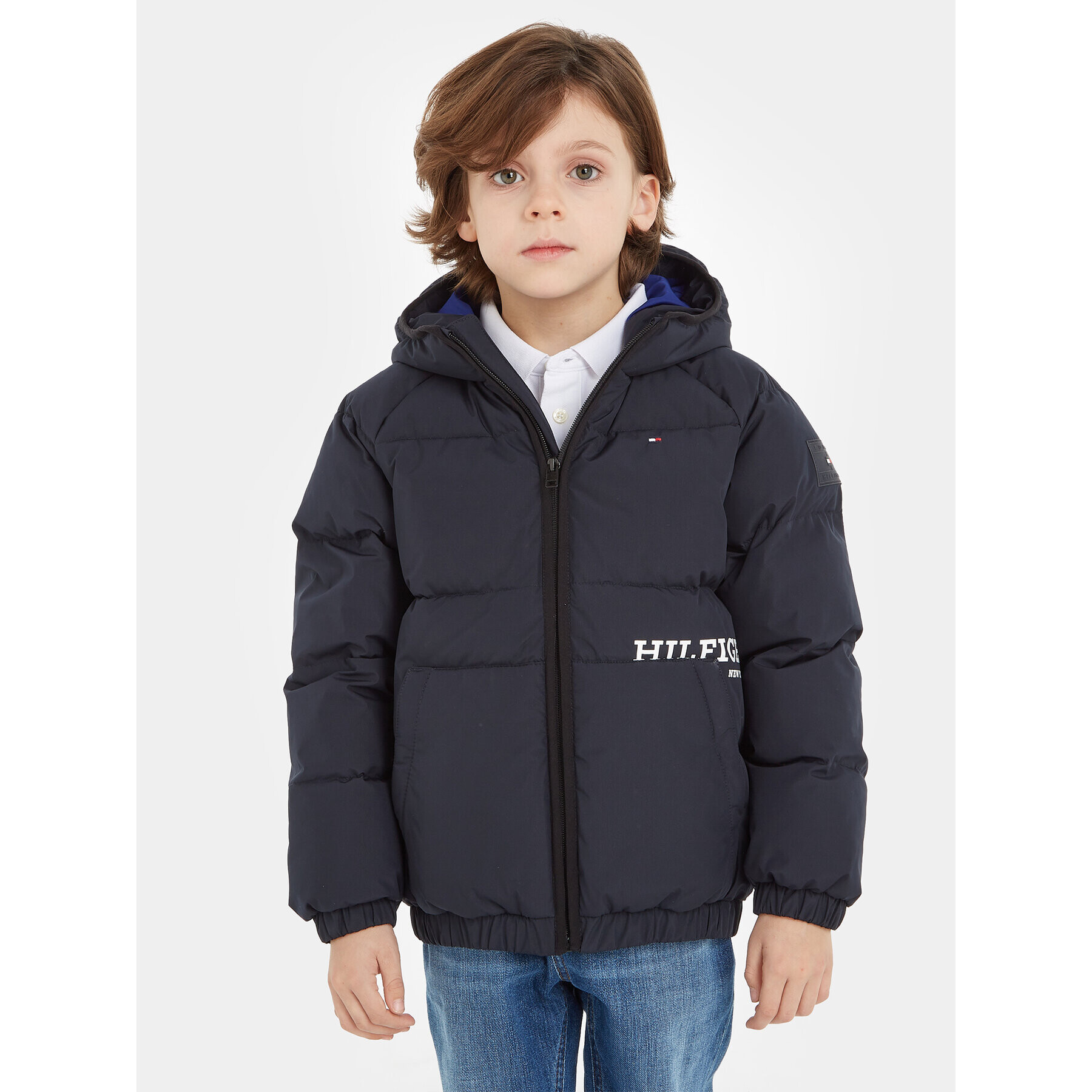 Tommy Hilfiger Vatovaná bunda KB0KB08342 D Tmavomodrá Regular Fit - Pepit.sk