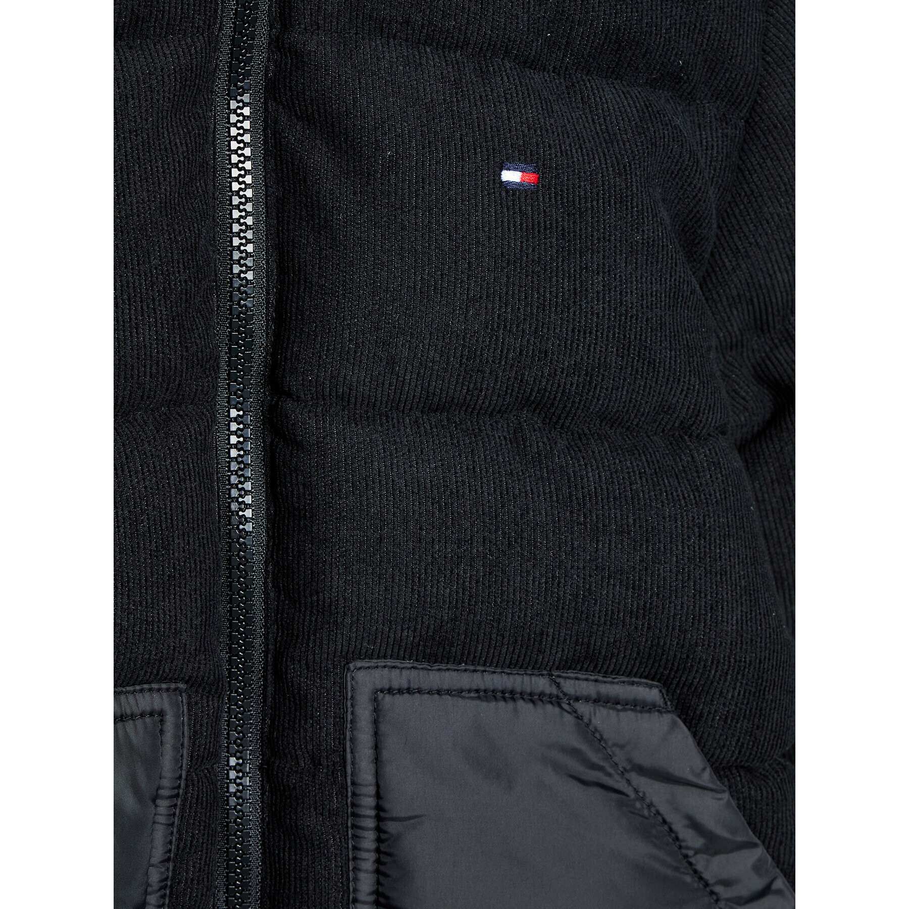 Tommy Hilfiger Vatovaná bunda Mixed Media KB0KB07815 M Čierna Regular Fit - Pepit.sk