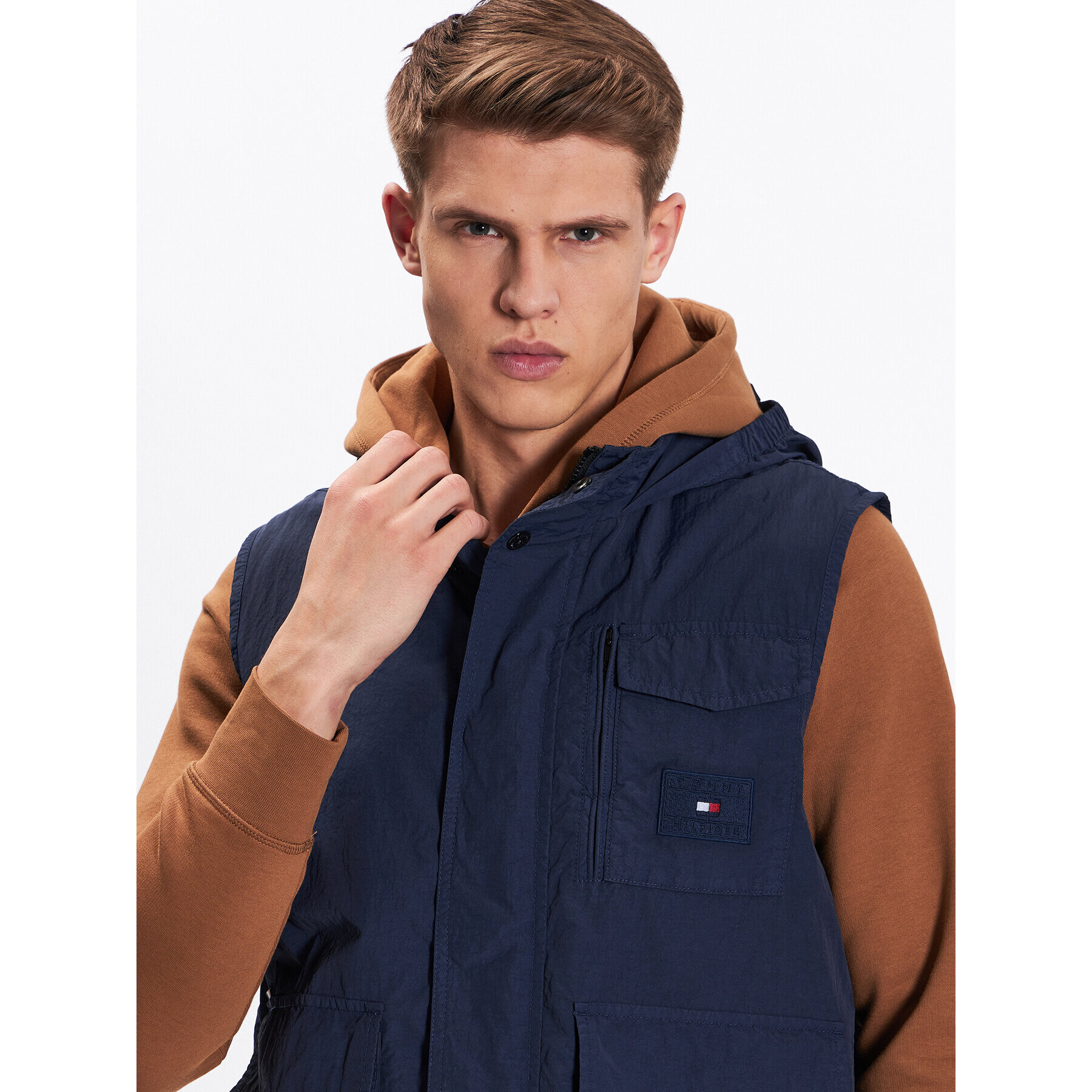 Tommy Hilfiger Vesta MW0MW31339 Tmavomodrá Regular Fit - Pepit.sk