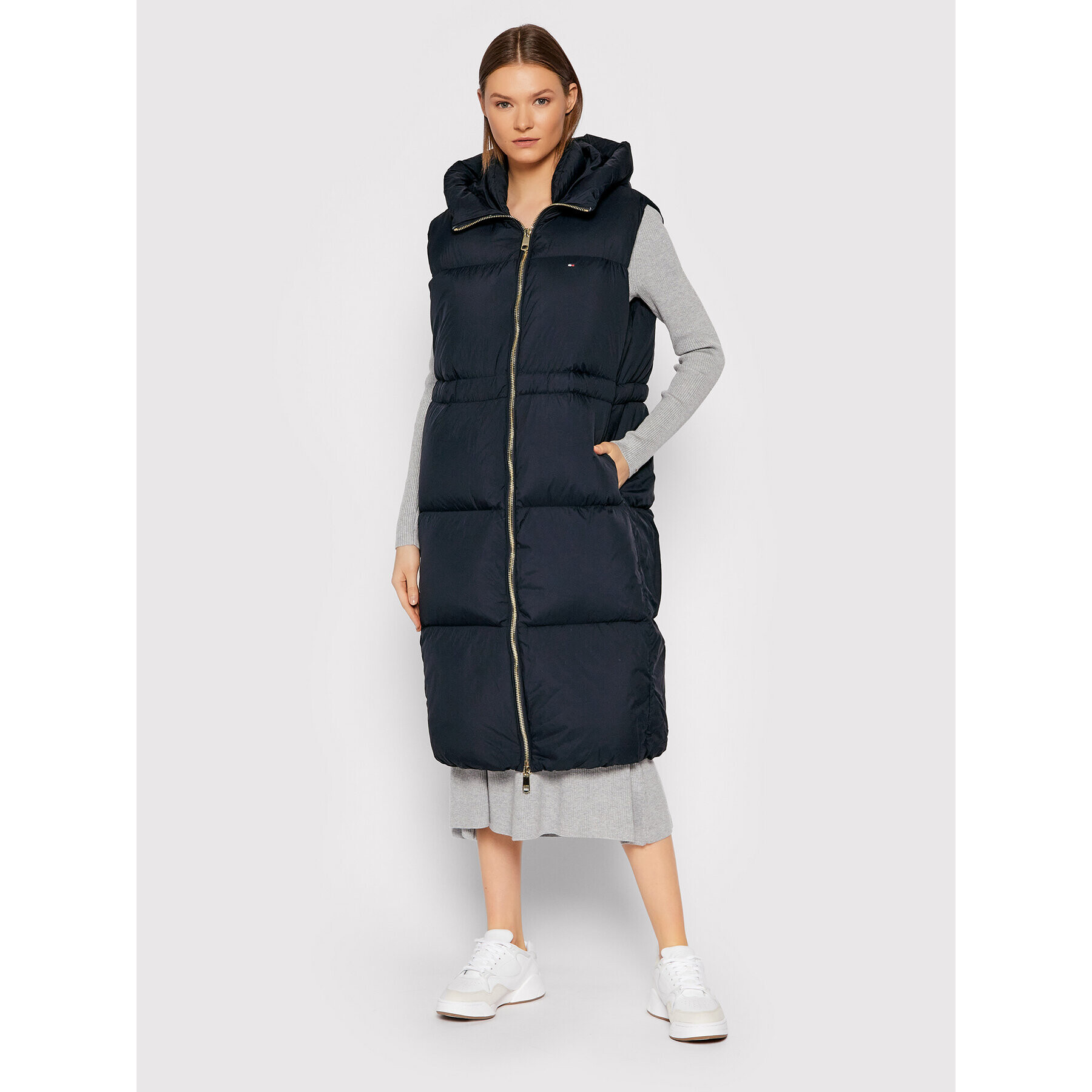 Tommy Hilfiger Vesta Puffer WW0WW32182 Tmavomodrá Regular Fit - Pepit.sk