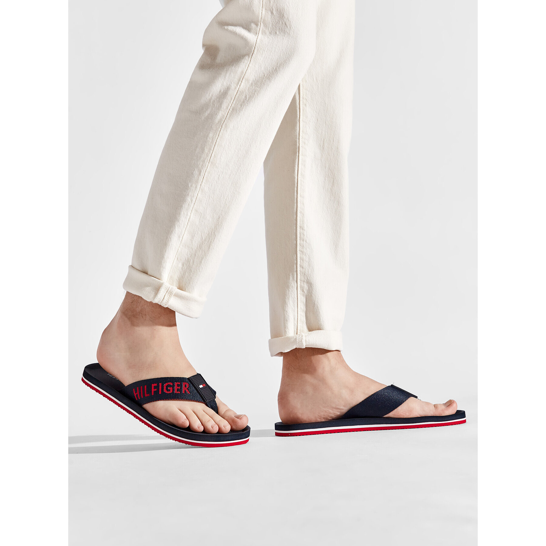 Tommy Hilfiger Žabky Classic Comfort Beach Sandal FM0FM03985 Tmavomodrá - Pepit.sk