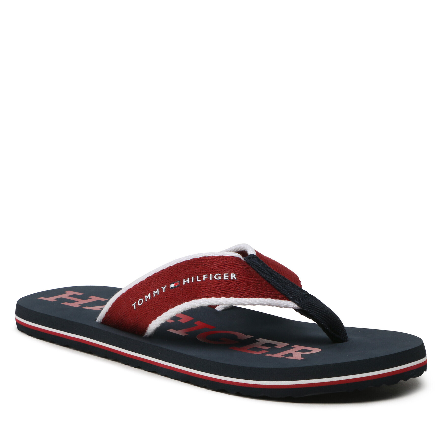 Tommy Hilfiger Žabky Classic Hilfiger Beach Sandal FM0FM04617 Bordová - Pepit.sk